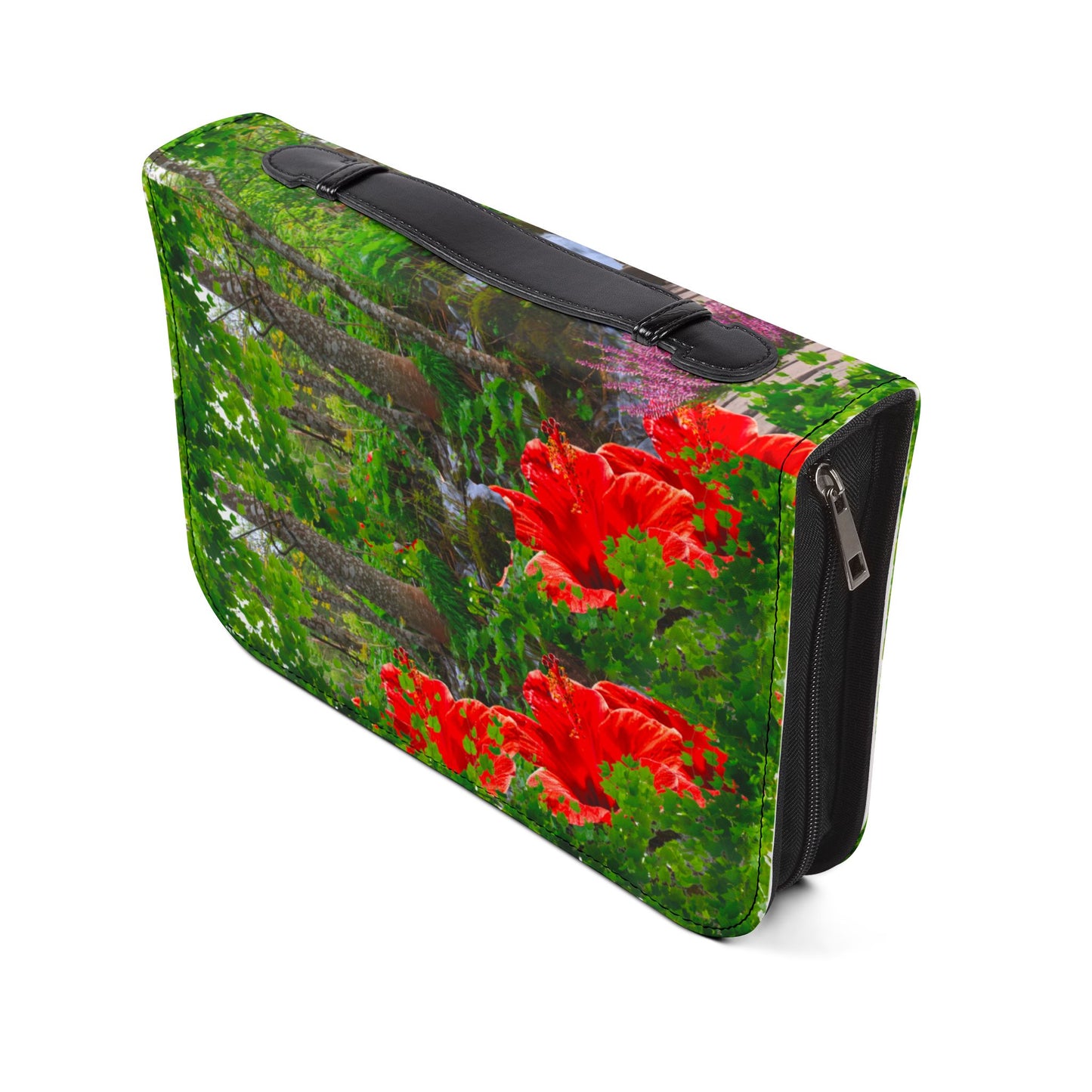 Floral Bible Cover, Nature-Inspired Journal, Spiritual Gifts, Religious Decor, Christian Accessories, Garden Path Design