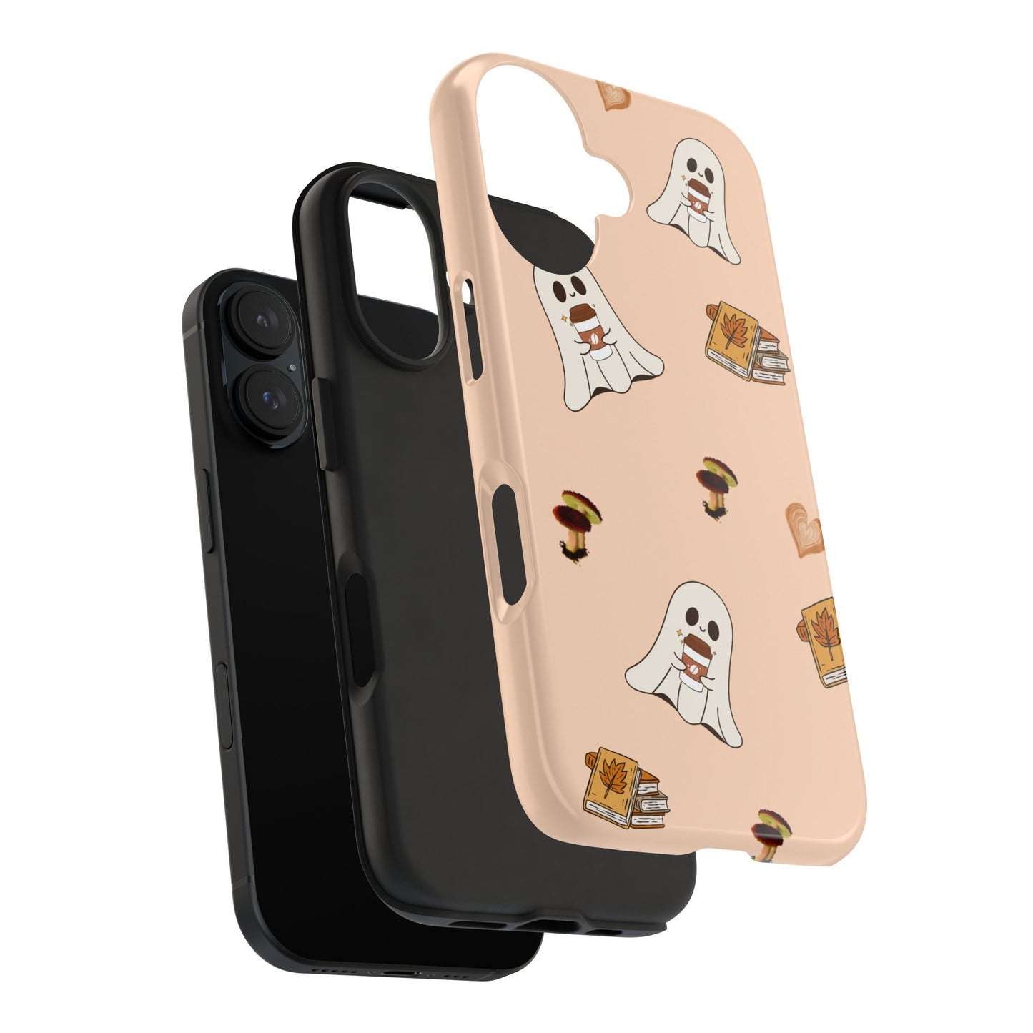 Cute Ghosts Tough Phone Case, Halloween Cell Phone Cover, Gift for Phone Lovers, Spooky Aesthetic, Durable Protective Case