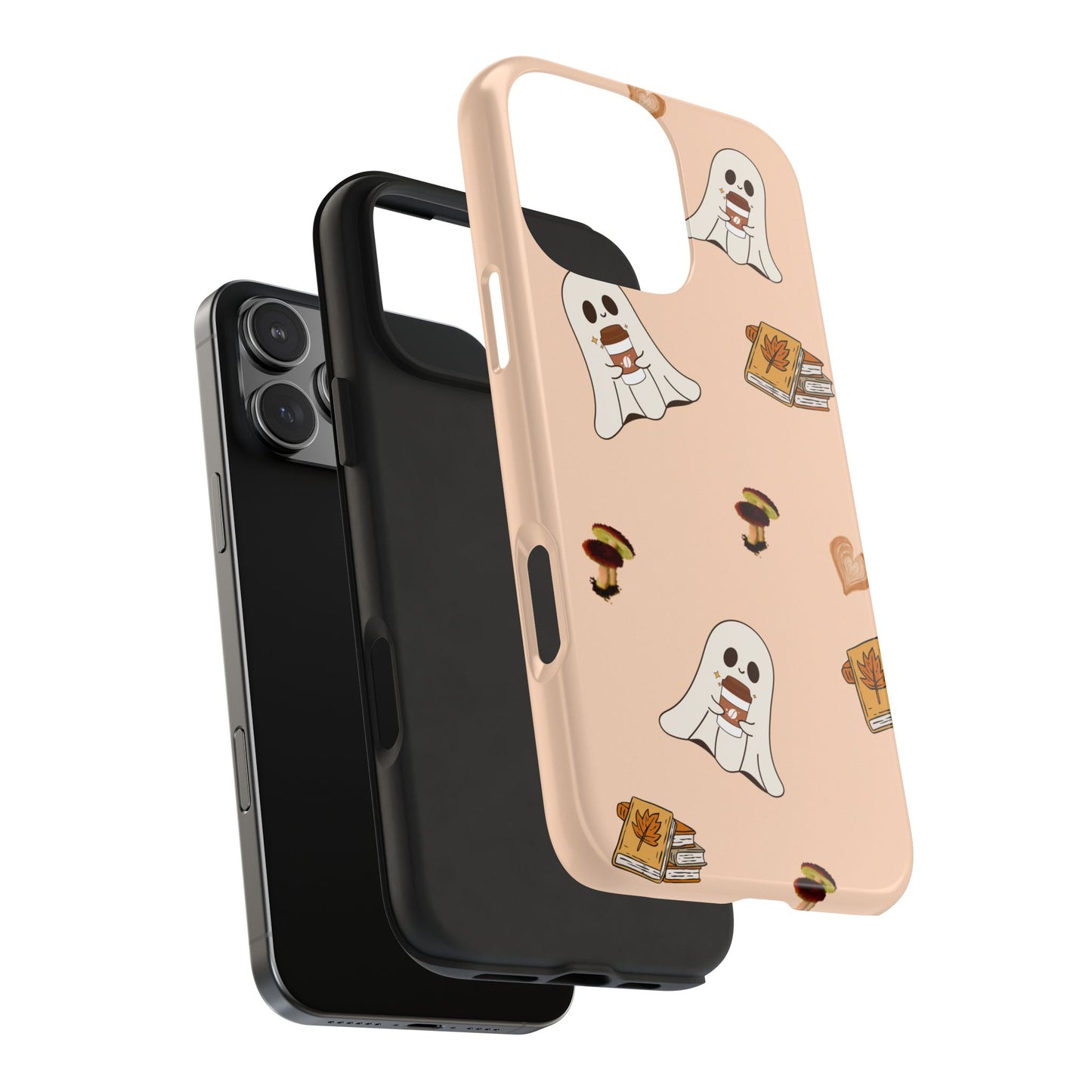 Cute Ghosts Tough Phone Case, Halloween Cell Phone Cover, Gift for Phone Lovers, Spooky Aesthetic, Durable Protective Case