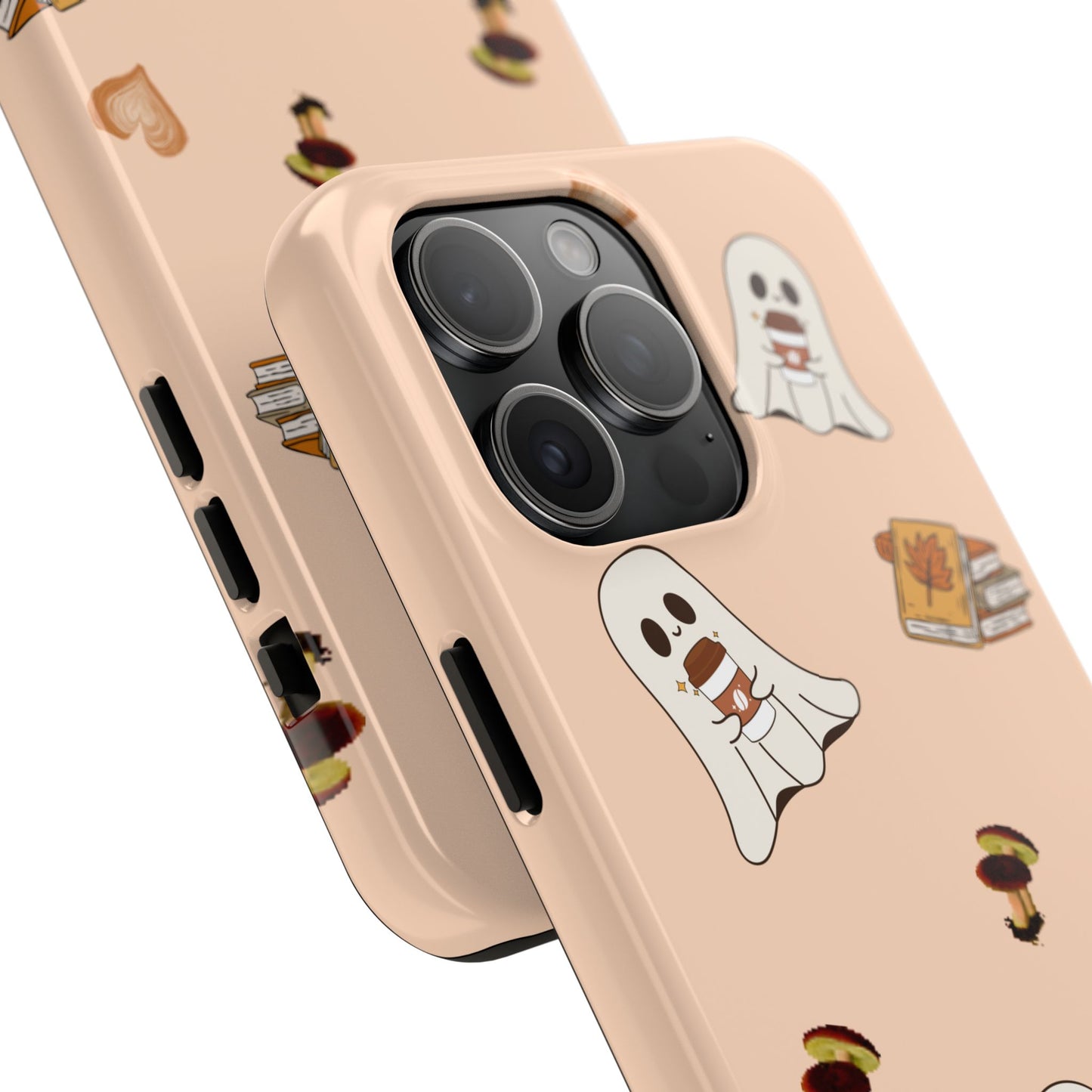 Cute Ghosts Tough Phone Case, Halloween Cell Phone Cover, Gift for Phone Lovers, Spooky Aesthetic, Durable Protective Case