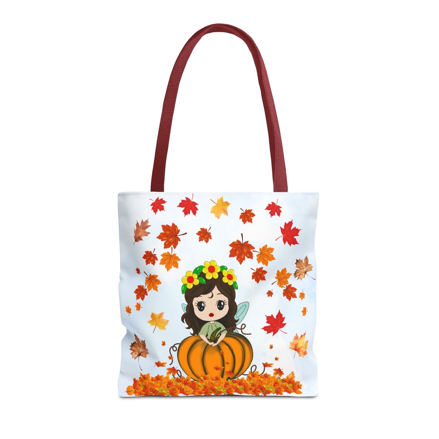 Autumn Fairy Tote Bag, Cute Fall Bag, Pumpkin Goddess Tote, Seasonal Shopping Bag, Gift for Halloween, Eco-Friendly Tote