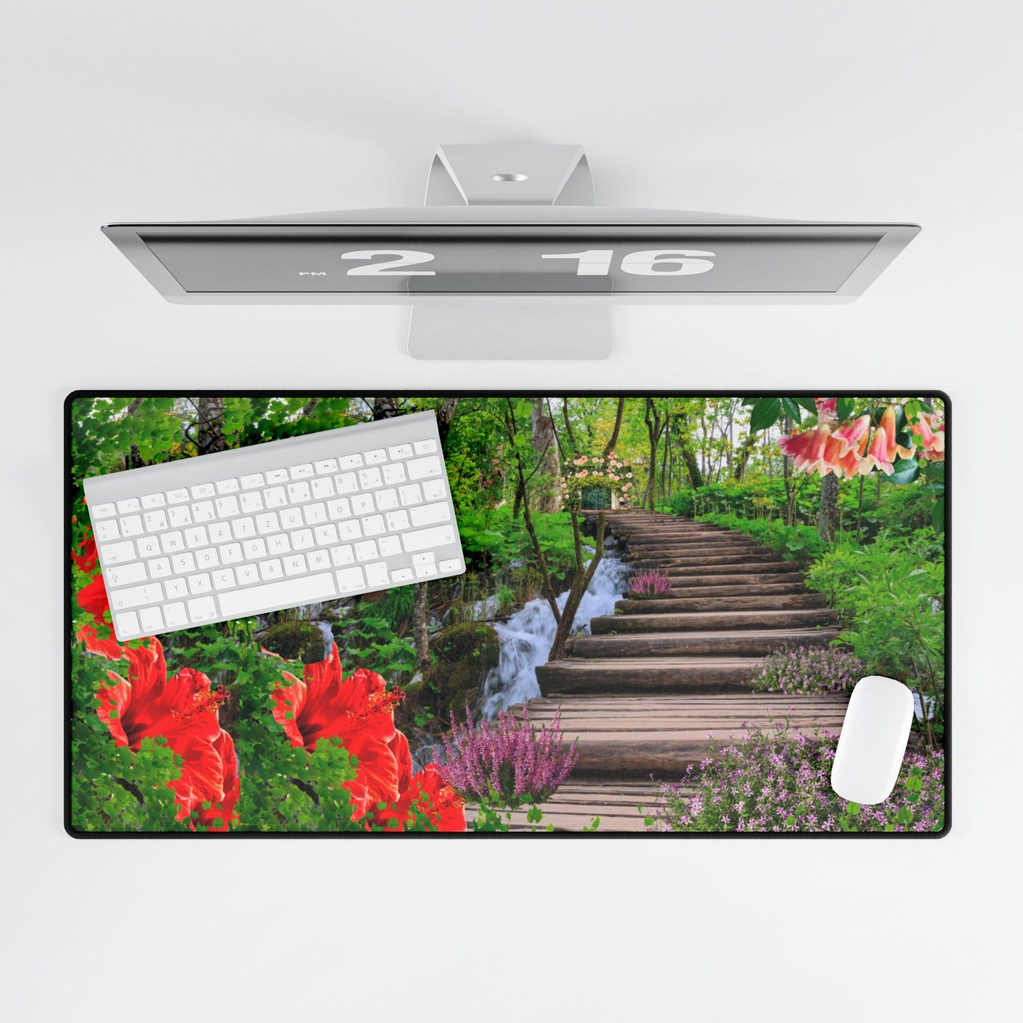 Nature-Inspired Desk Mats for Home Office, Floral Mouse Pads, Eco-Friendly Desk Decor, Gift for Remote Workers, Computer Accessories
