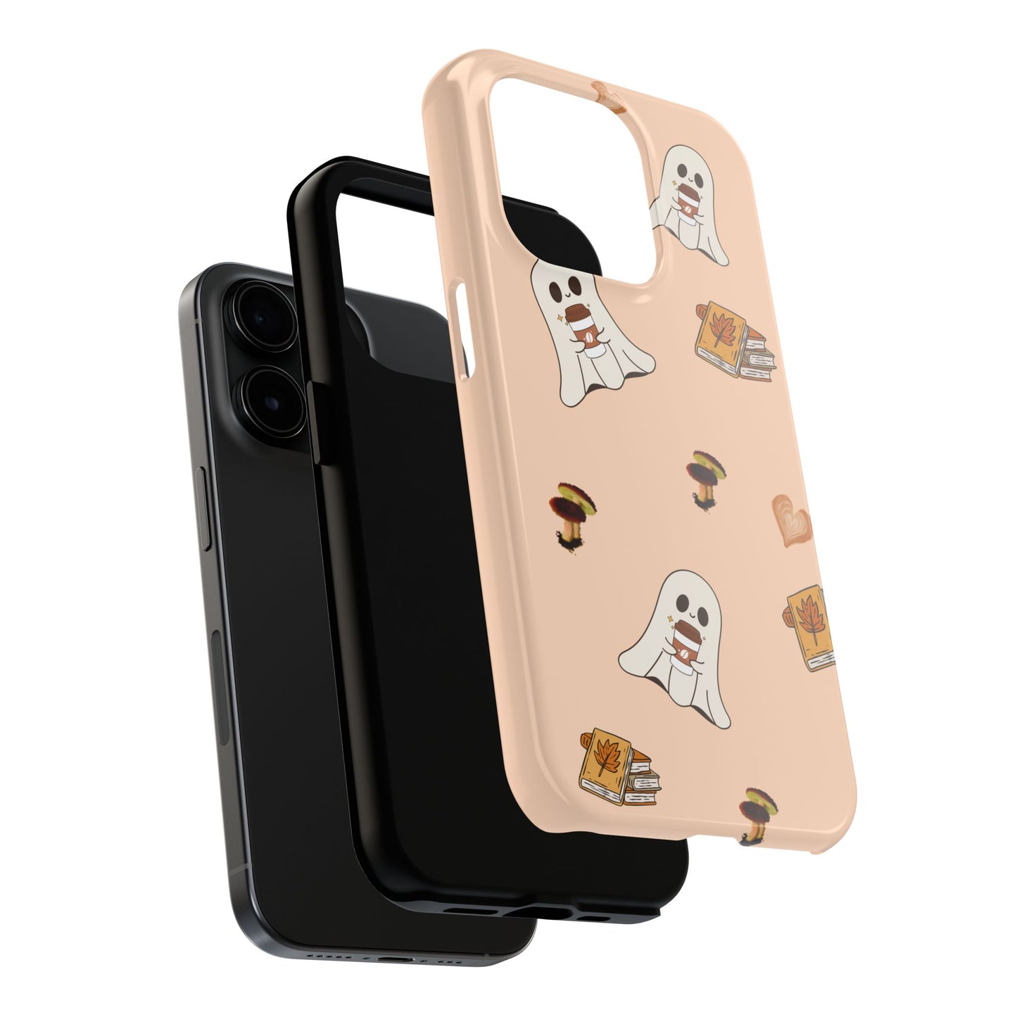 Cute Ghosts Tough Phone Case, Halloween Cell Phone Cover, Gift for Phone Lovers, Spooky Aesthetic, Durable Protective Case