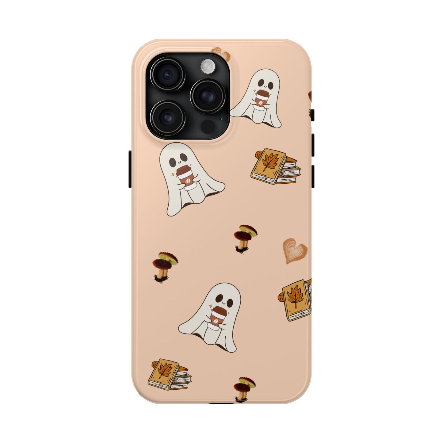 Cute Ghosts Tough Phone Case, Halloween Cell Phone Cover, Gift for Phone Lovers, Spooky Aesthetic, Durable Protective Case