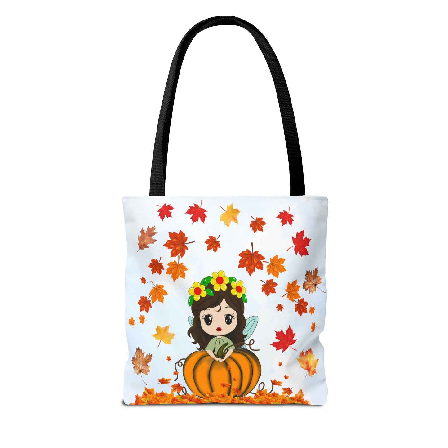 Autumn Fairy Tote Bag, Cute Fall Bag, Pumpkin Goddess Tote, Seasonal Shopping Bag, Gift for Halloween, Eco-Friendly Tote