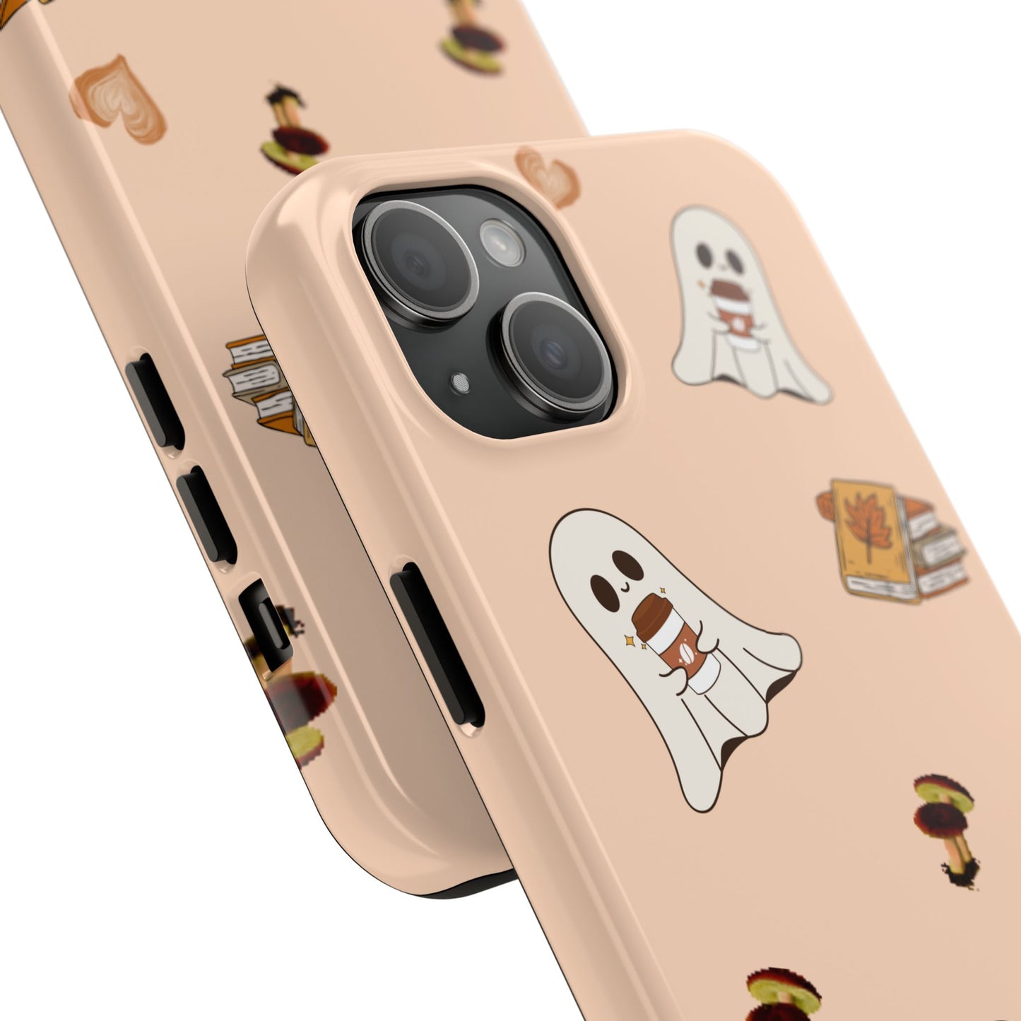 Cute Ghosts Tough Phone Case, Halloween Cell Phone Cover, Gift for Phone Lovers, Spooky Aesthetic, Durable Protective Case
