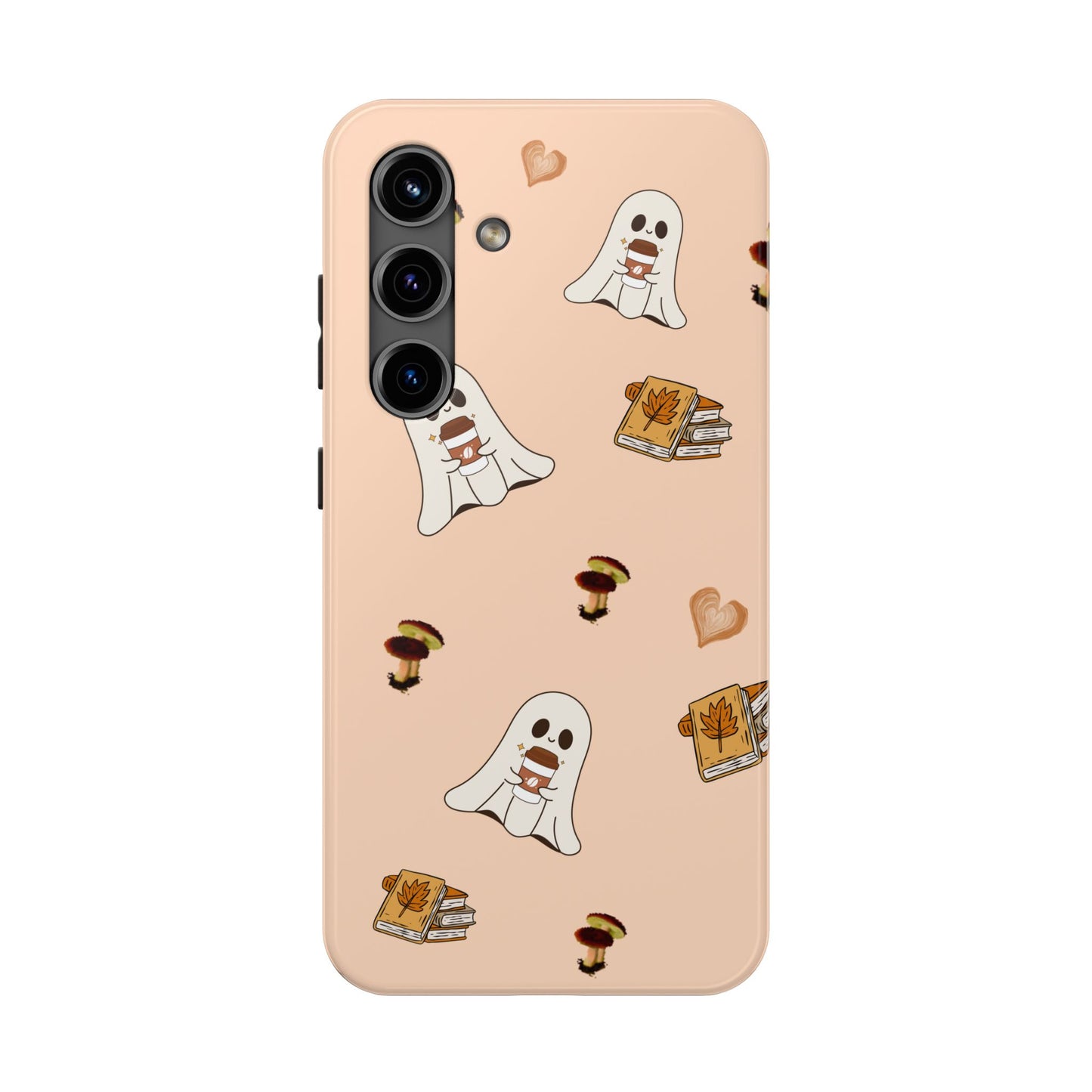 Cute Ghosts Tough Phone Case, Halloween Cell Phone Cover, Gift for Phone Lovers, Spooky Aesthetic, Durable Protective Case