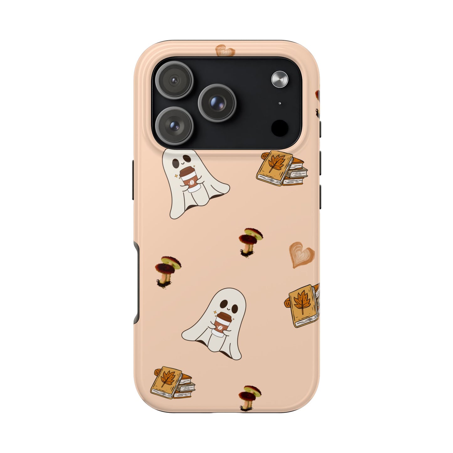 Cute Ghosts Tough Phone Case, Halloween Cell Phone Cover, Gift for Phone Lovers, Spooky Aesthetic, Durable Protective Case