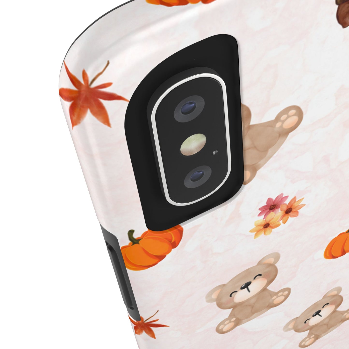 Autumn Bear Phone Cases, Cute Fall Cell Phone Covers, Pumpkin Bear iPhone Case, Seasonal Tech Accessories, Gift for Bear Lovers