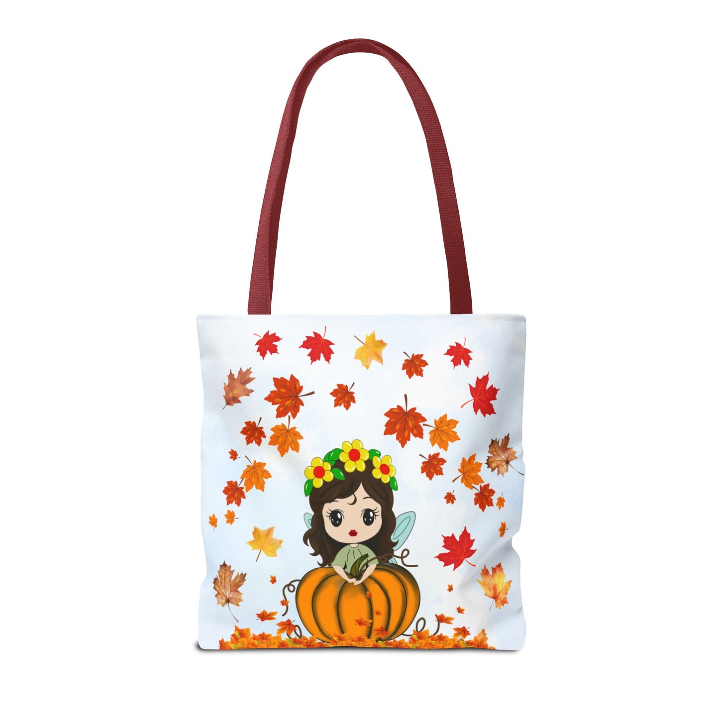 Autumn Fairy Tote Bag, Cute Fall Bag, Pumpkin Goddess Tote, Seasonal Shopping Bag, Gift for Halloween, Eco-Friendly Tote