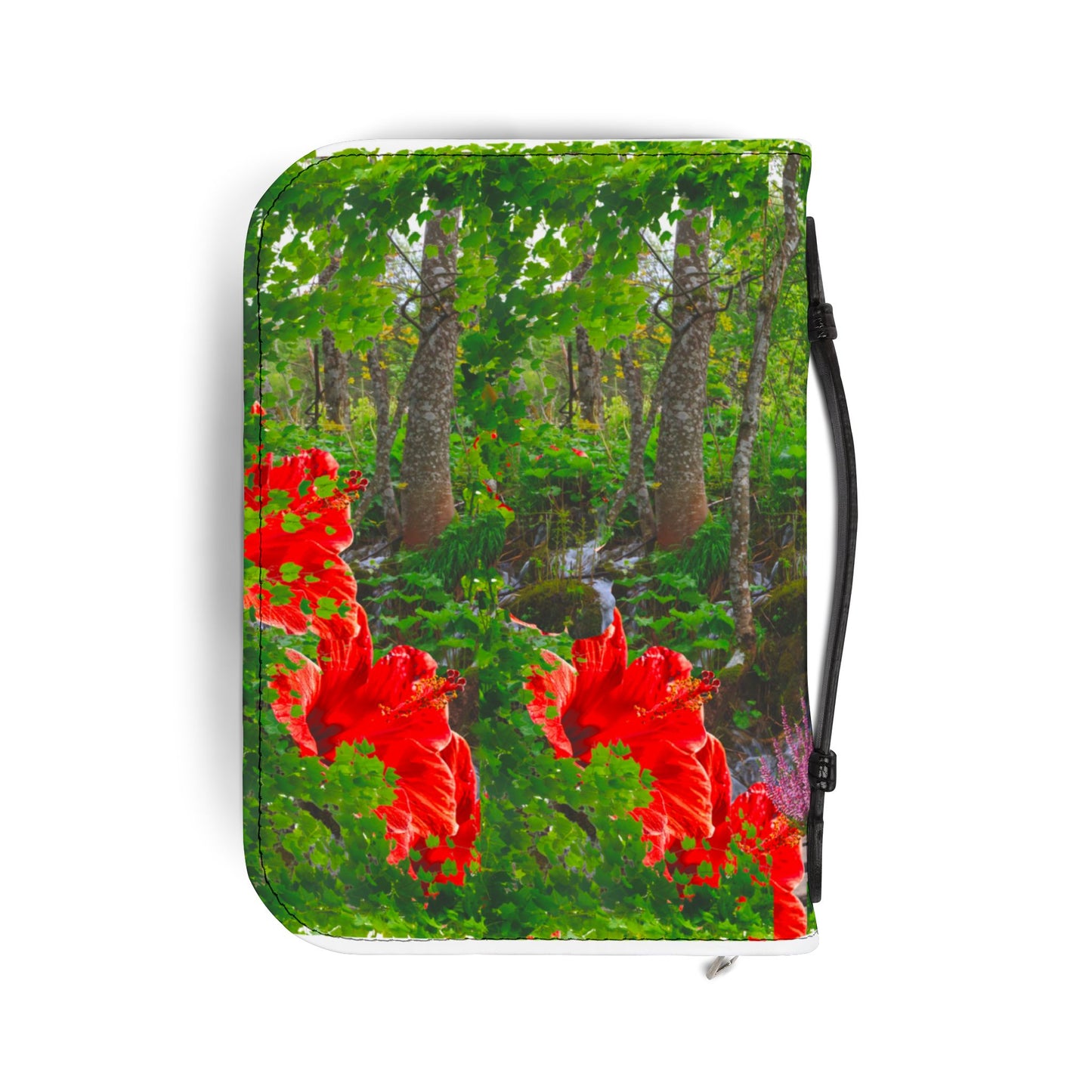 Floral Bible Cover, Nature-Inspired Journal, Spiritual Gifts, Religious Decor, Christian Accessories, Garden Path Design