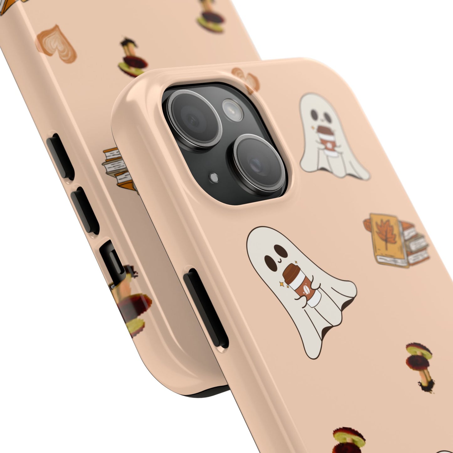 Cute Ghosts Tough Phone Case, Halloween Cell Phone Cover, Gift for Phone Lovers, Spooky Aesthetic, Durable Protective Case