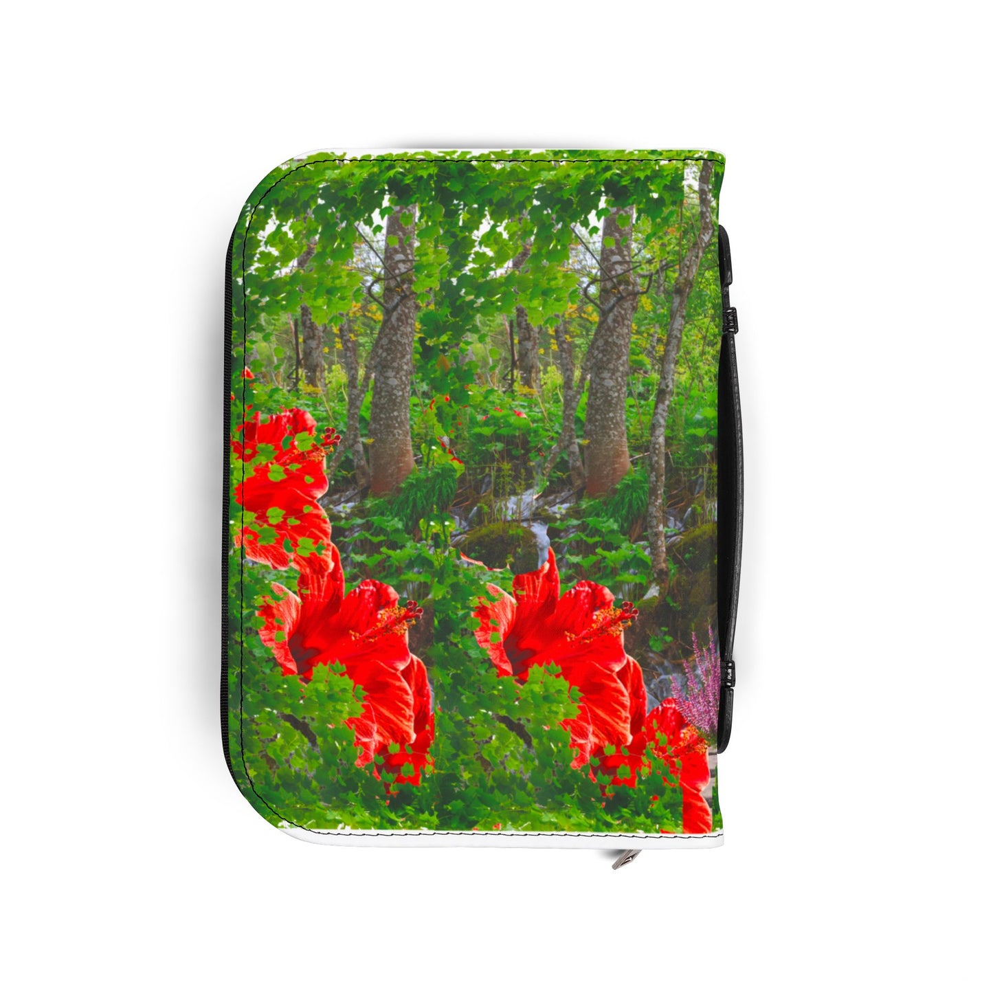 Floral Bible Cover, Nature-Inspired Journal, Spiritual Gifts, Religious Decor, Christian Accessories, Garden Path Design