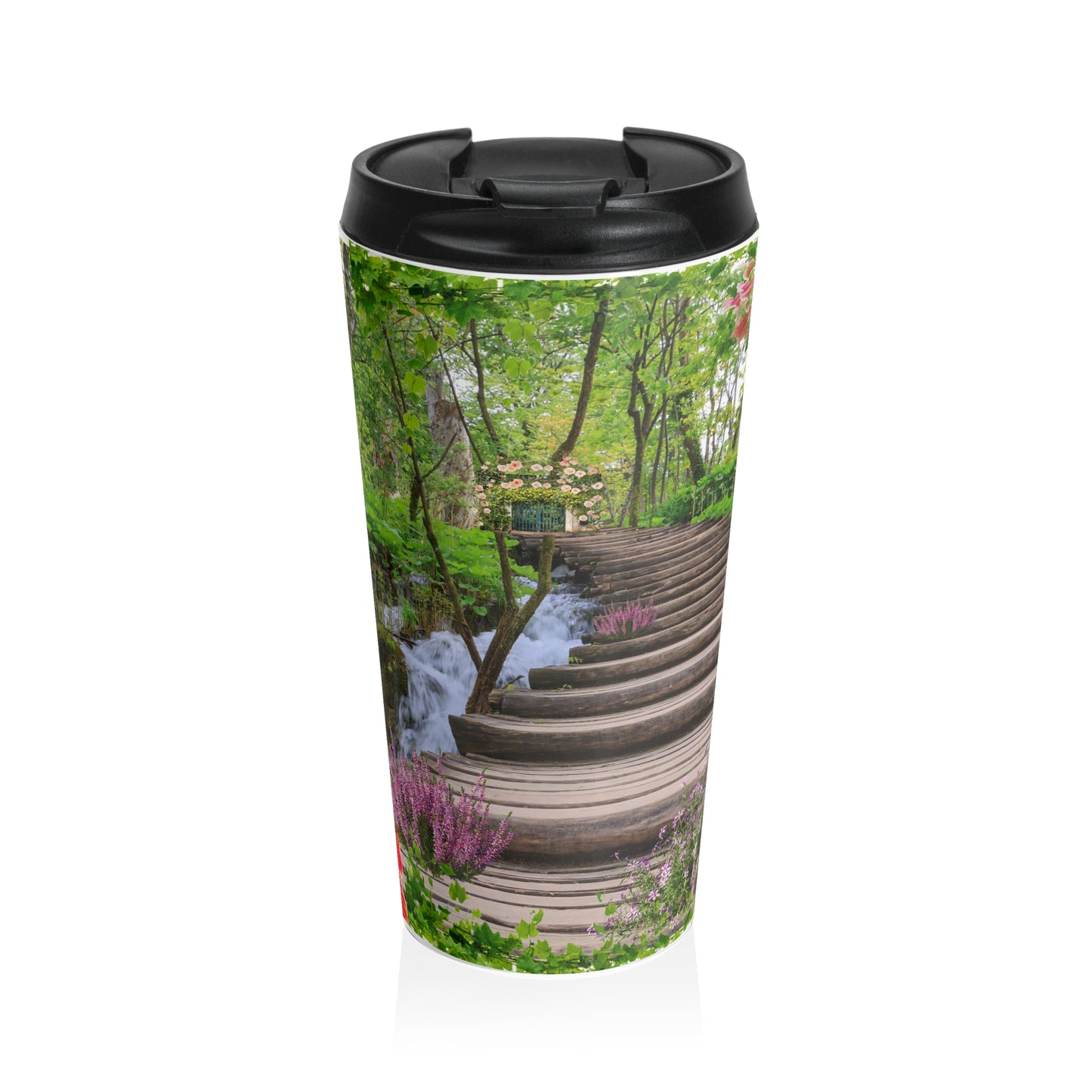 Nature-Inspired Travel Mug - Floral Coffee Cup, Eco-Friendly Mug, Perfect for Garden Lovers, Travel Companion, Gift for Nature Enthusiasts