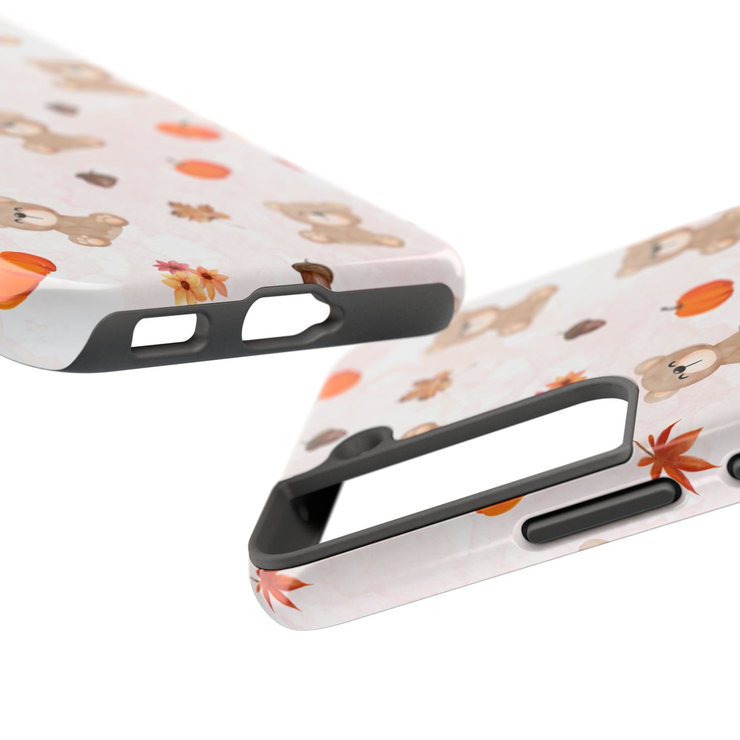Autumn Bear Phone Cases, Cute Fall Cell Phone Covers, Pumpkin Bear iPhone Case, Seasonal Tech Accessories, Gift for Bear Lovers