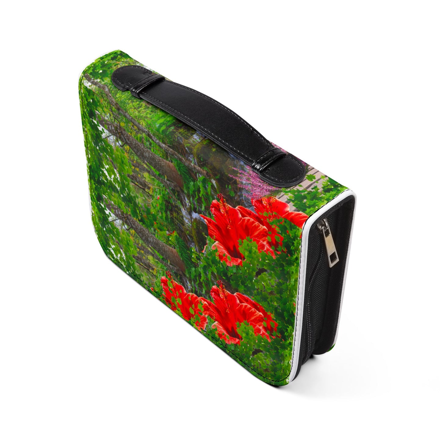 Floral Bible Cover, Nature-Inspired Journal, Spiritual Gifts, Religious Decor, Christian Accessories, Garden Path Design