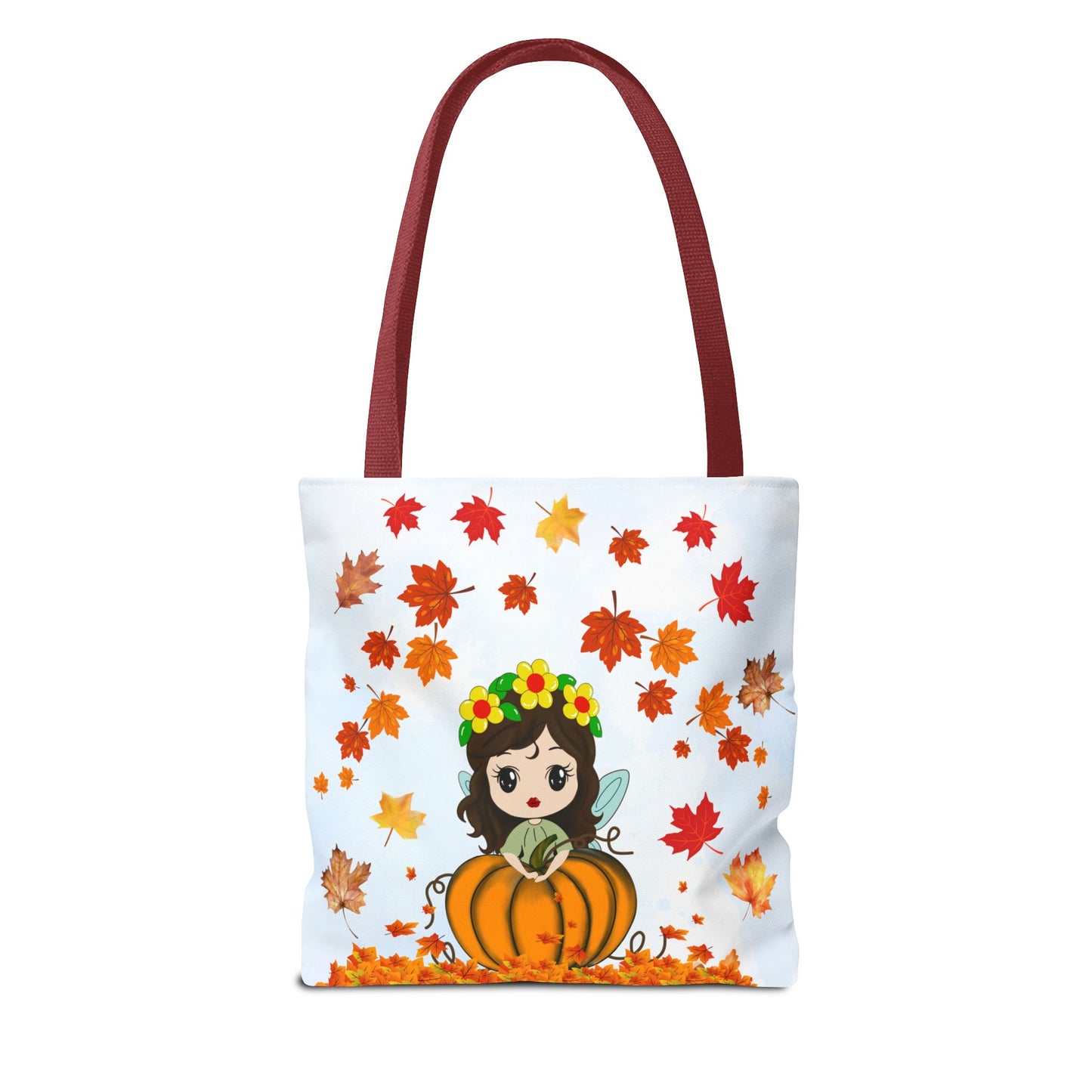 Autumn Fairy Tote Bag, Cute Fall Bag, Pumpkin Goddess Tote, Seasonal Shopping Bag, Gift for Halloween, Eco-Friendly Tote