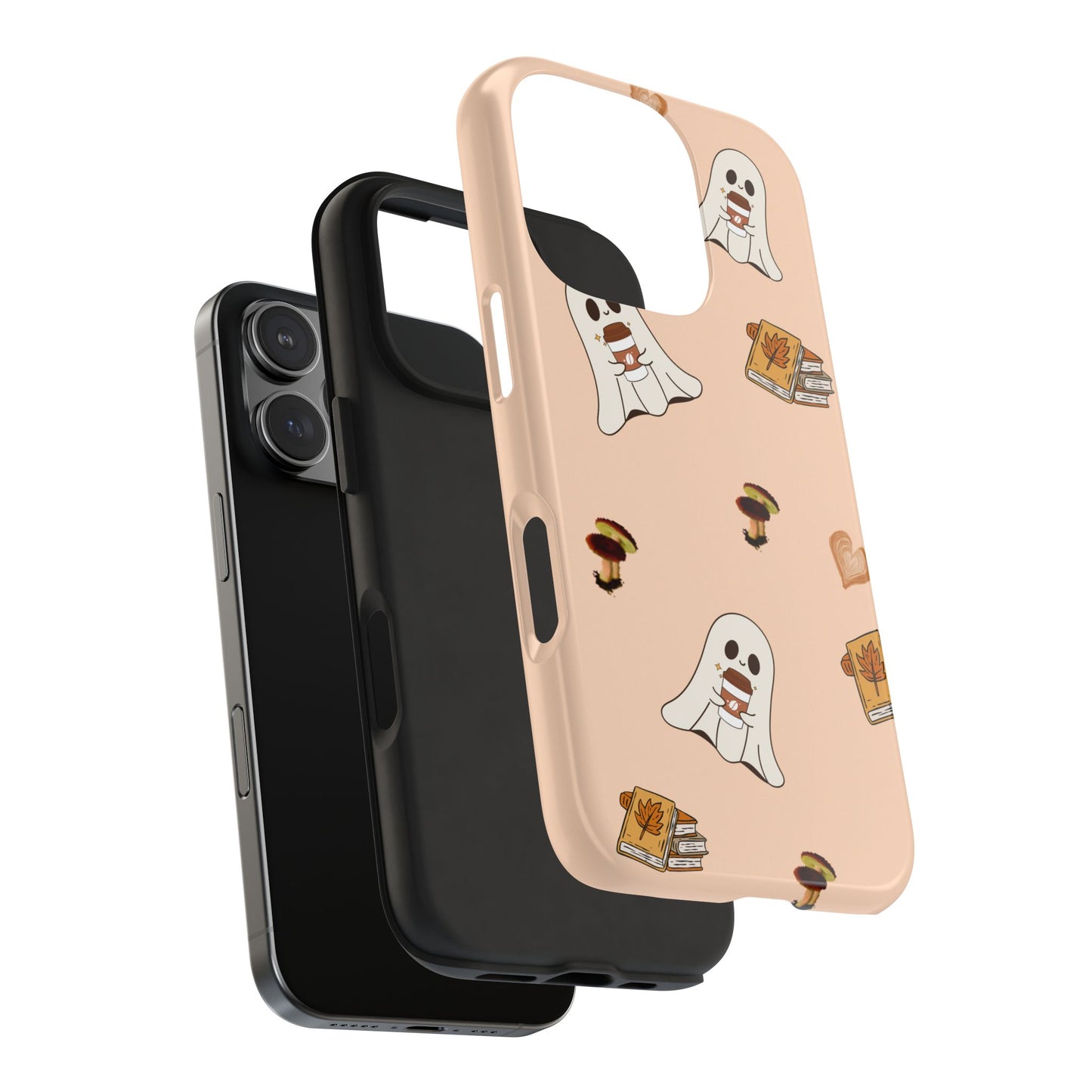 Cute Ghosts Tough Phone Case, Halloween Cell Phone Cover, Gift for Phone Lovers, Spooky Aesthetic, Durable Protective Case