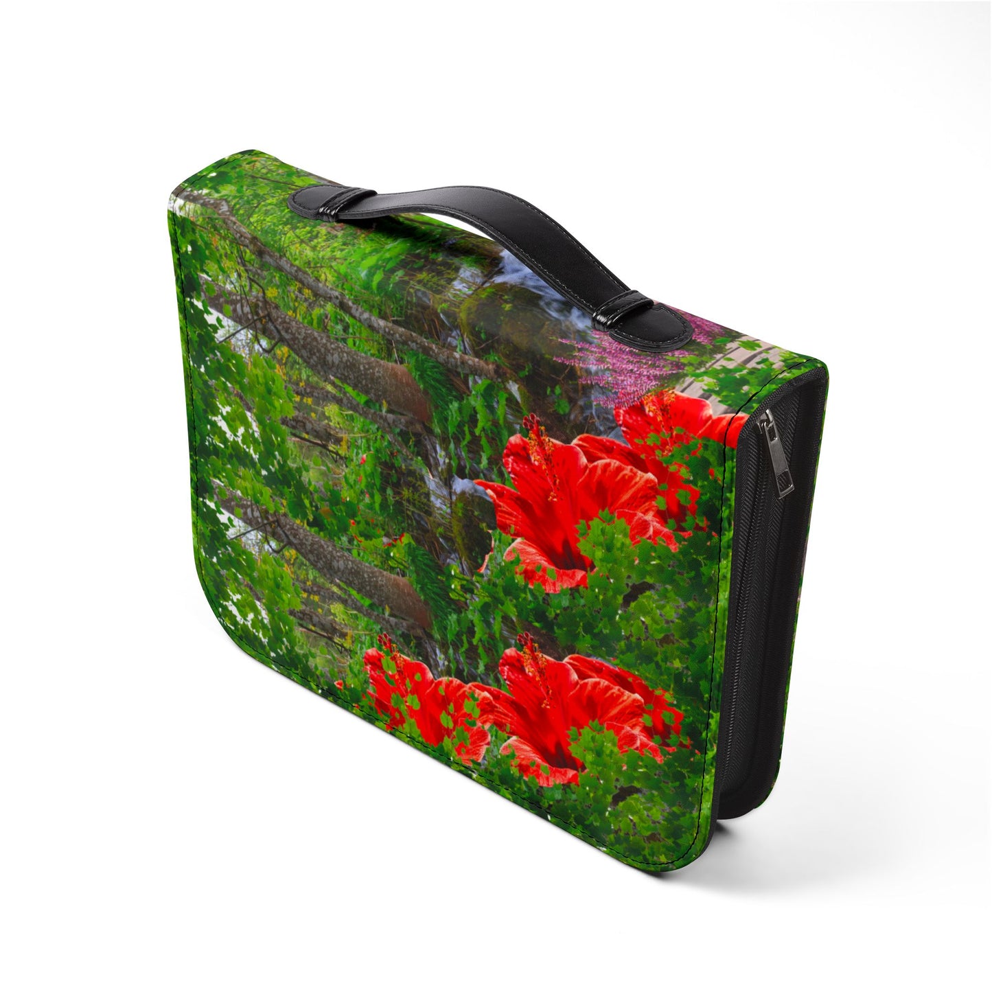 Floral Bible Cover, Nature-Inspired Journal, Spiritual Gifts, Religious Decor, Christian Accessories, Garden Path Design
