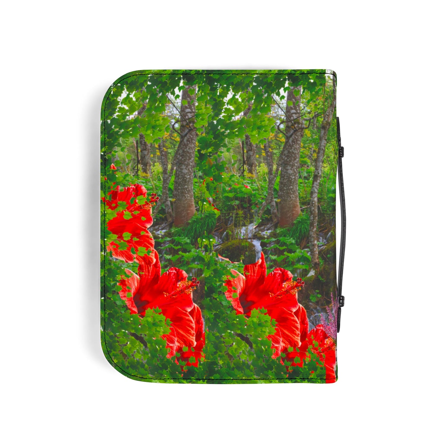 Floral Bible Cover, Nature-Inspired Journal, Spiritual Gifts, Religious Decor, Christian Accessories, Garden Path Design