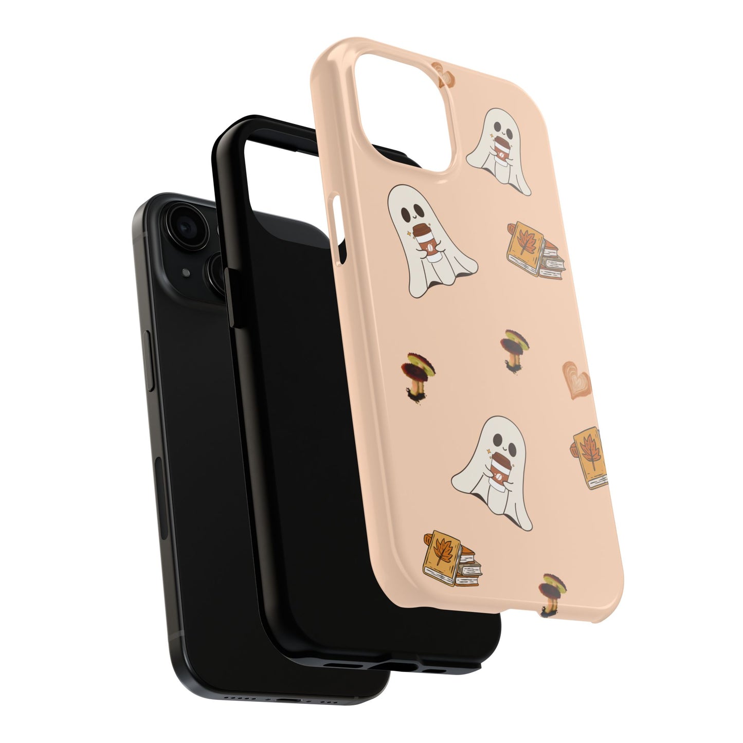 Cute Ghosts Tough Phone Case, Halloween Cell Phone Cover, Gift for Phone Lovers, Spooky Aesthetic, Durable Protective Case