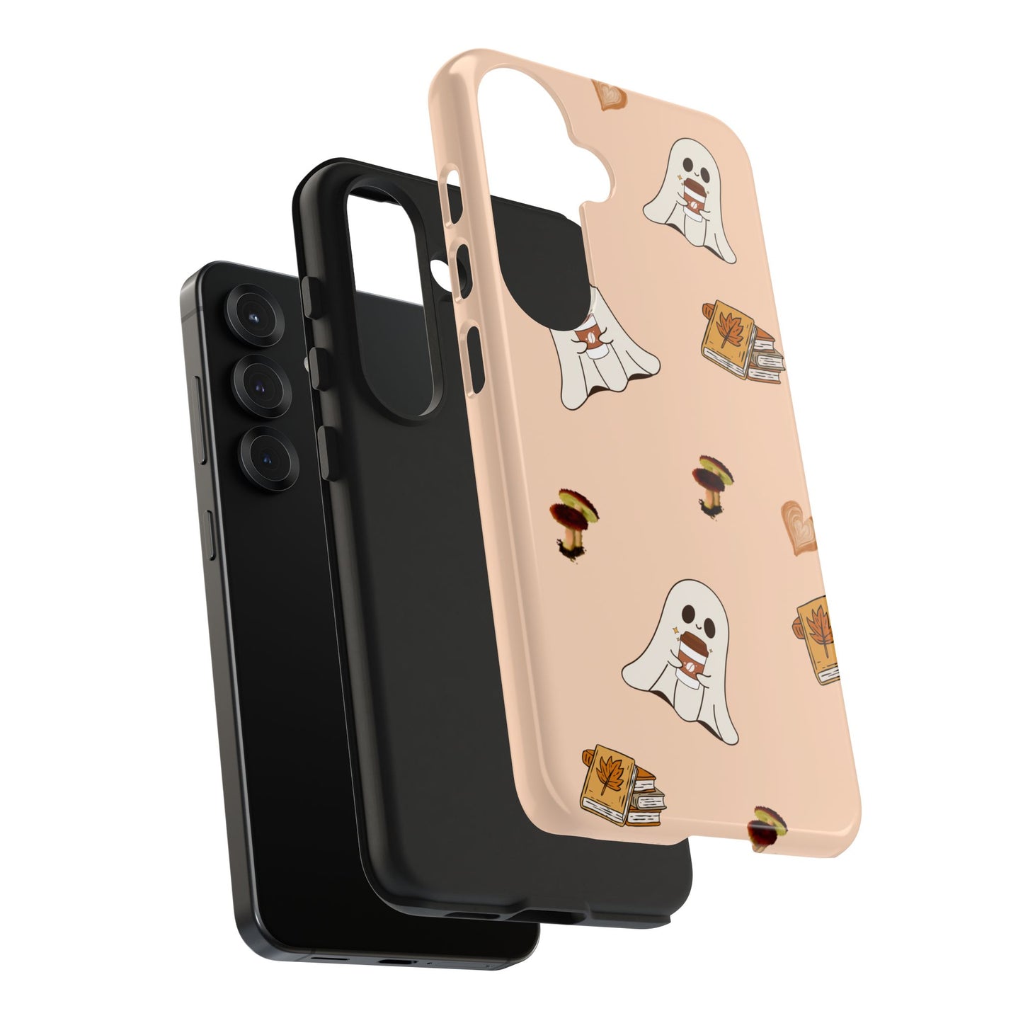 Cute Ghosts Tough Phone Case, Halloween Cell Phone Cover, Gift for Phone Lovers, Spooky Aesthetic, Durable Protective Case