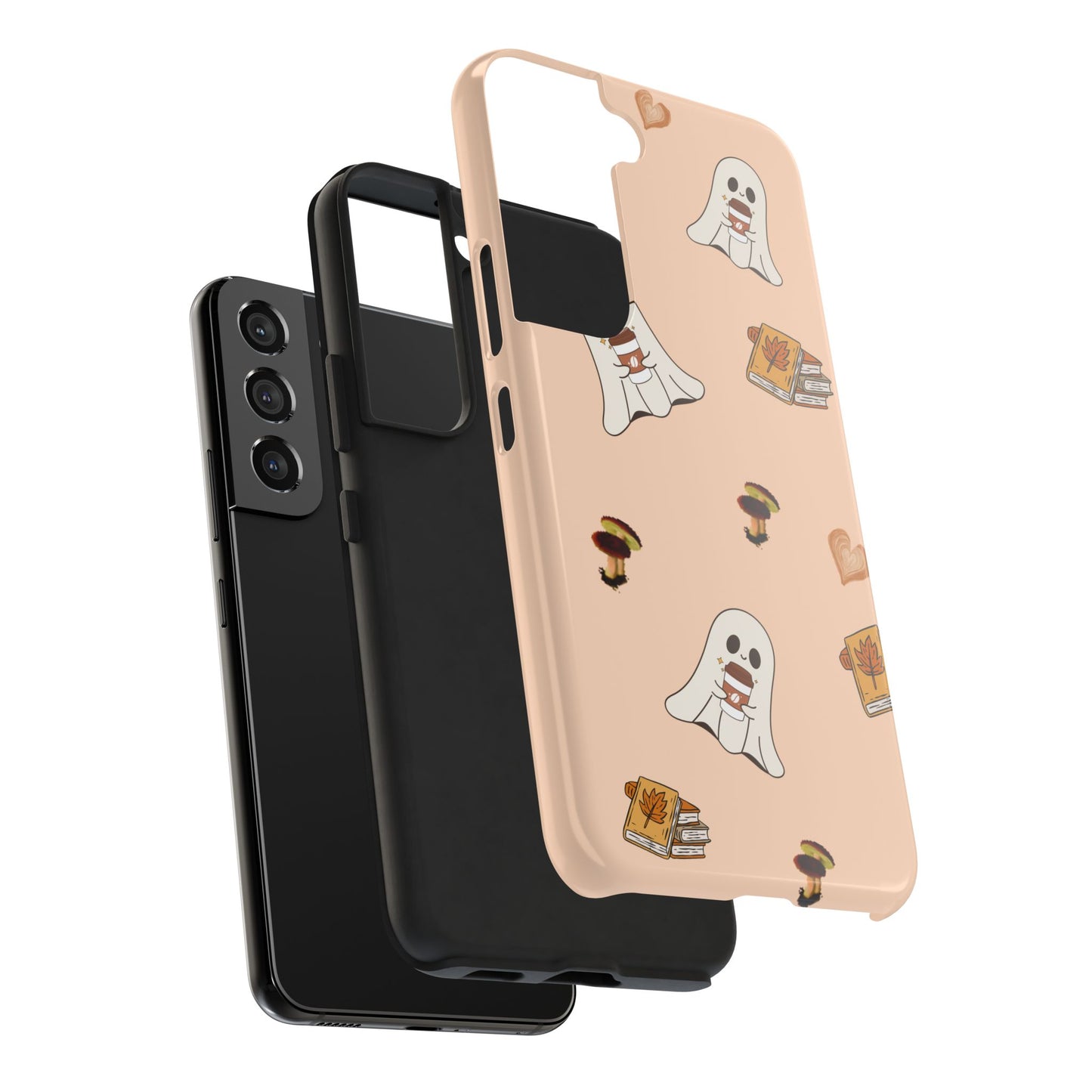 Cute Ghosts Tough Phone Case, Halloween Cell Phone Cover, Gift for Phone Lovers, Spooky Aesthetic, Durable Protective Case