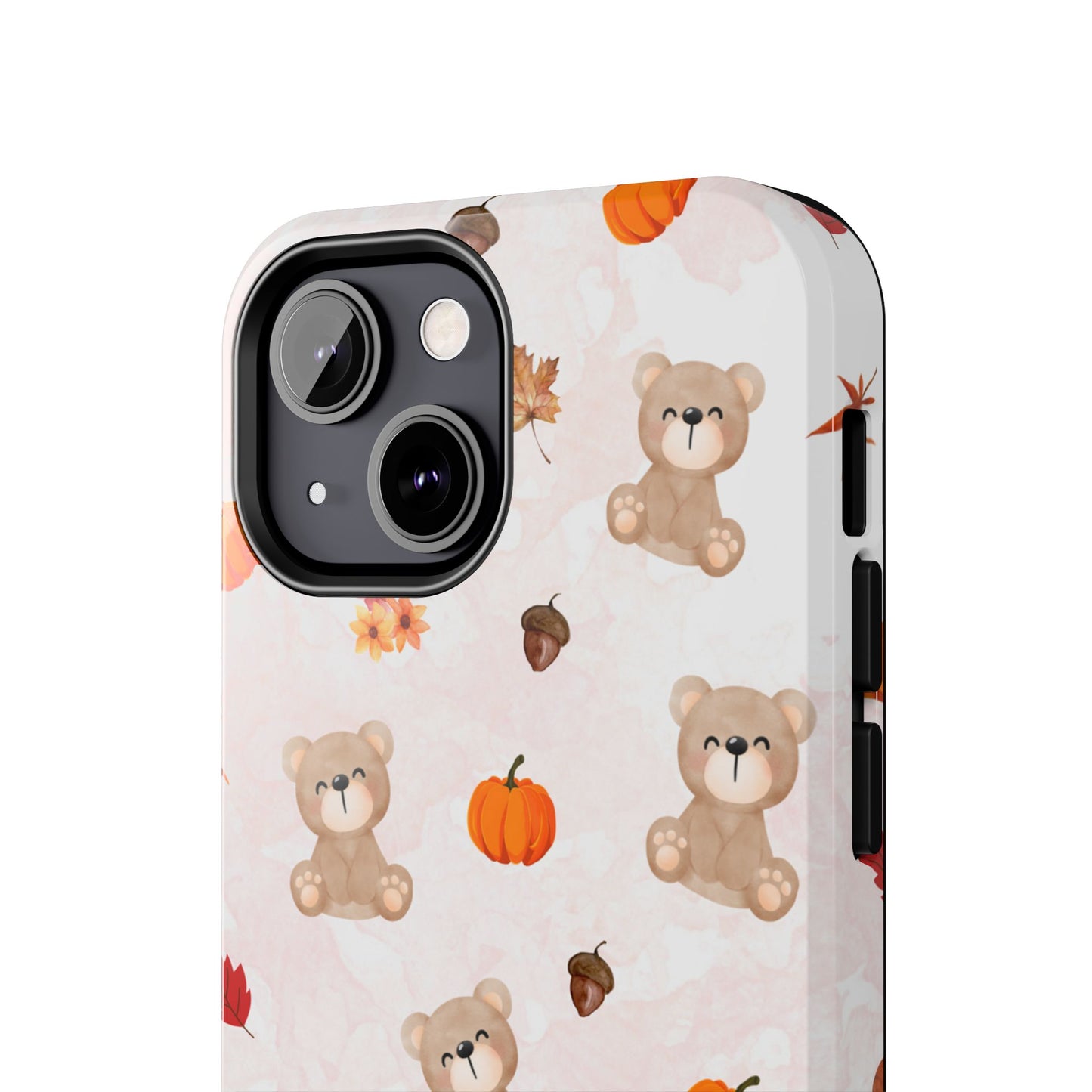 Autumn Bear Phone Cases, Cute Fall Cell Phone Covers, Pumpkin Bear iPhone Case, Seasonal Tech Accessories, Gift for Bear Lovers