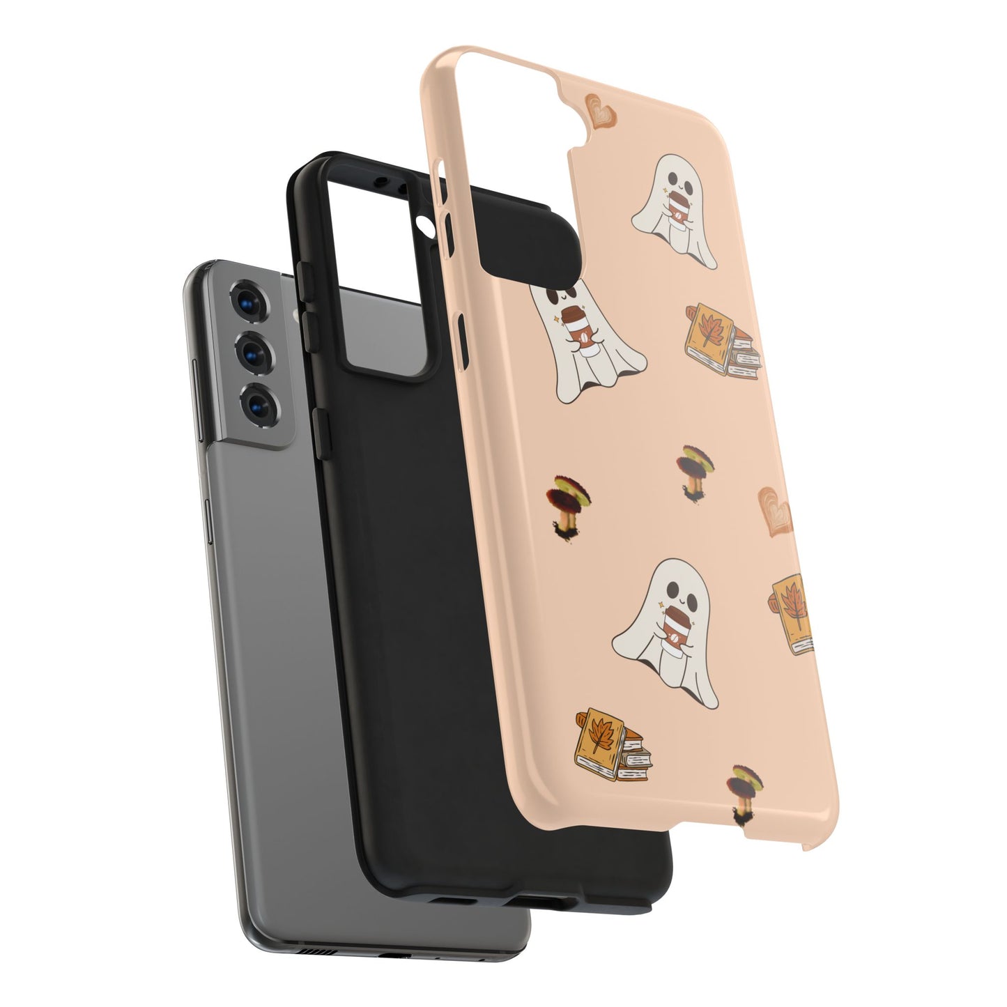 Cute Ghosts Tough Phone Case, Halloween Cell Phone Cover, Gift for Phone Lovers, Spooky Aesthetic, Durable Protective Case