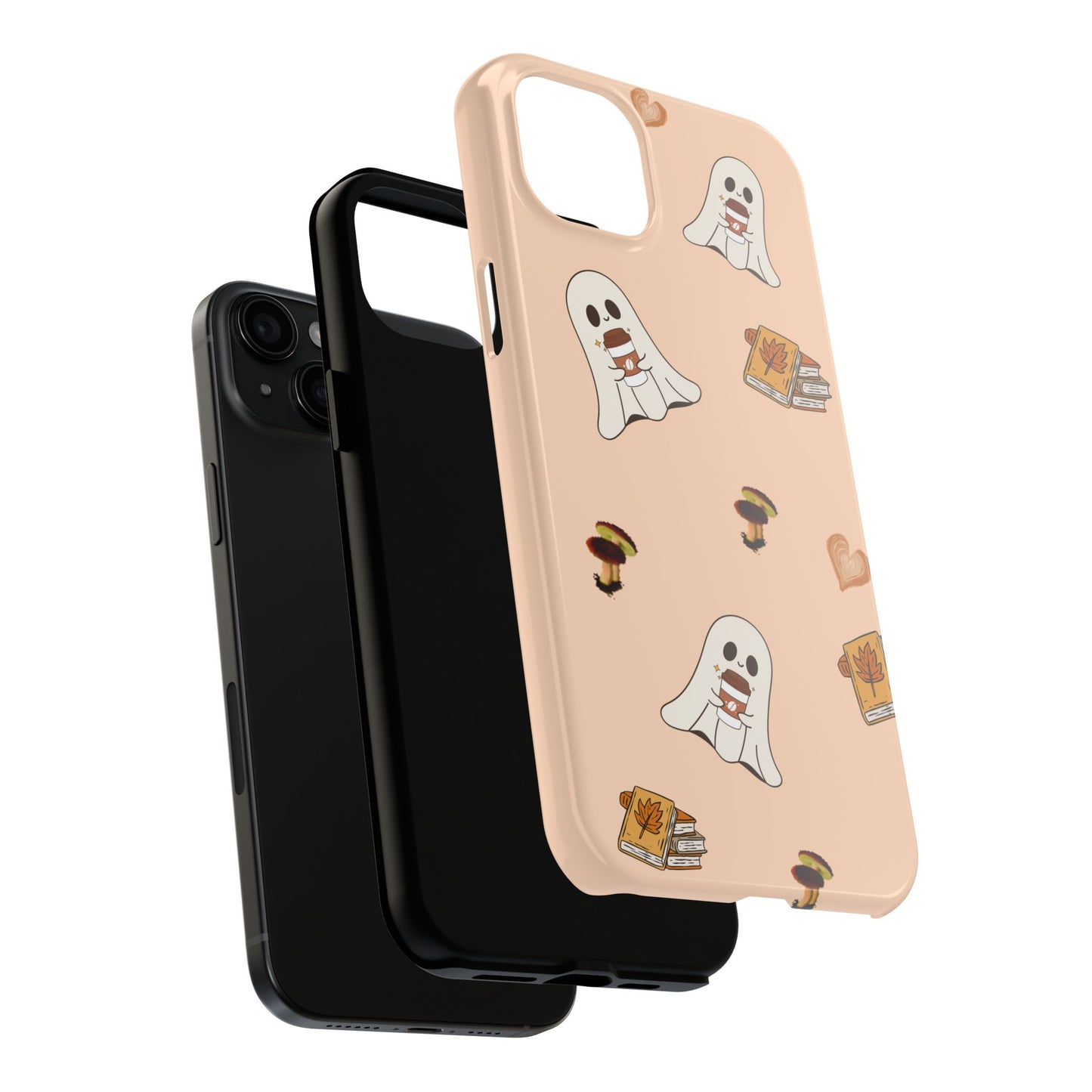 Cute Ghosts Tough Phone Case, Halloween Cell Phone Cover, Gift for Phone Lovers, Spooky Aesthetic, Durable Protective Case