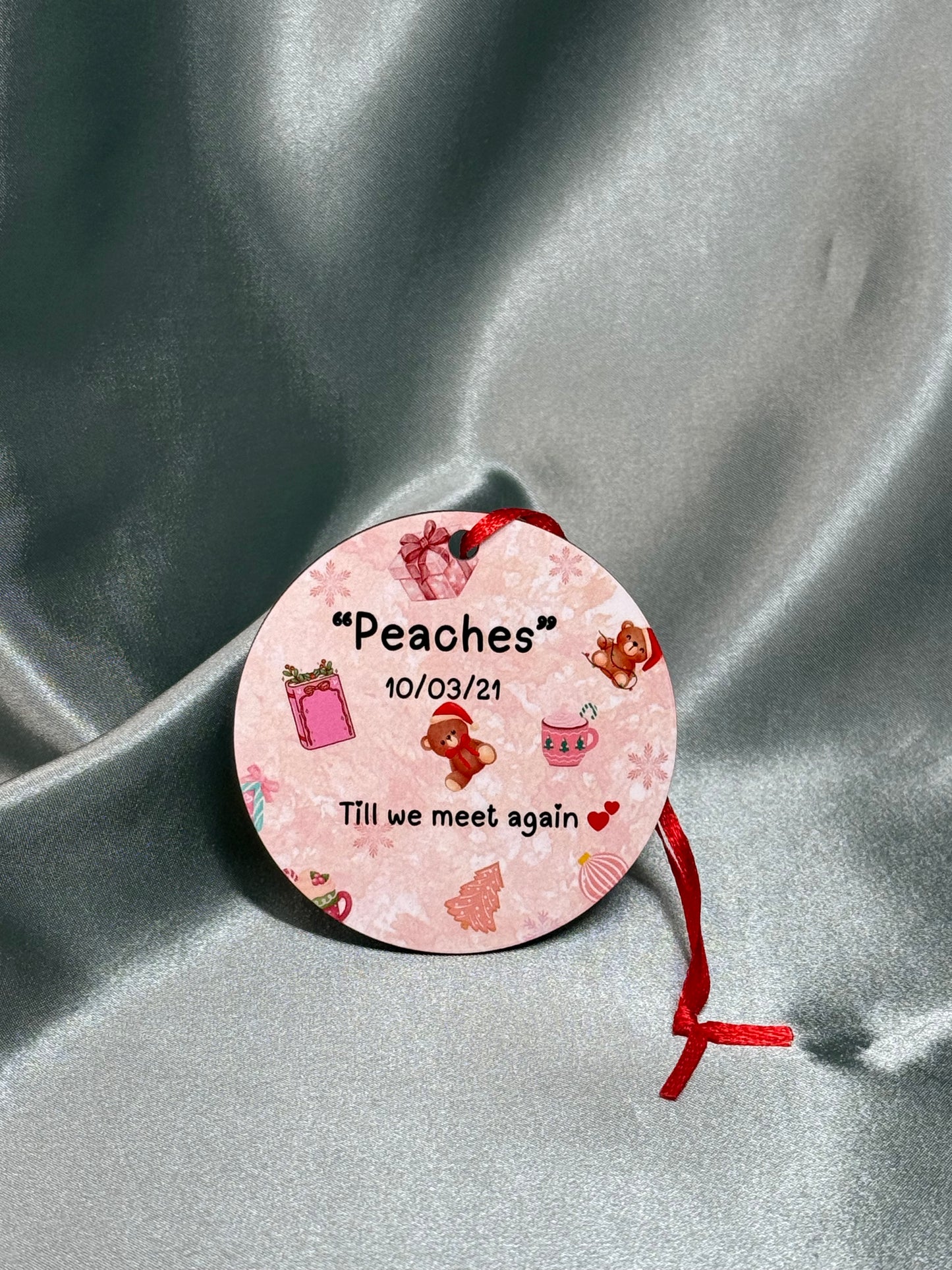2 Piece Customizable Pet Ornaments with Your Special Message