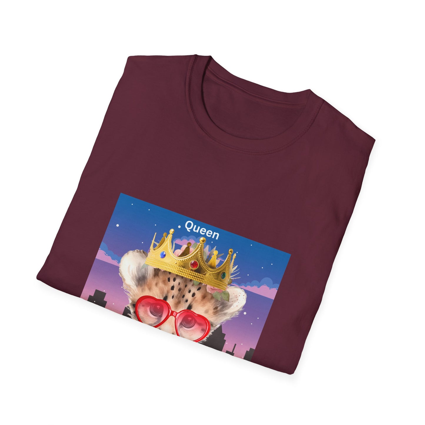 Queen of the Jungle T-Shirt, Cute Animal Tee, Gift for Her, Fun Graphic Shirt, Casual Wear, Birthday Present, Summer Fashion