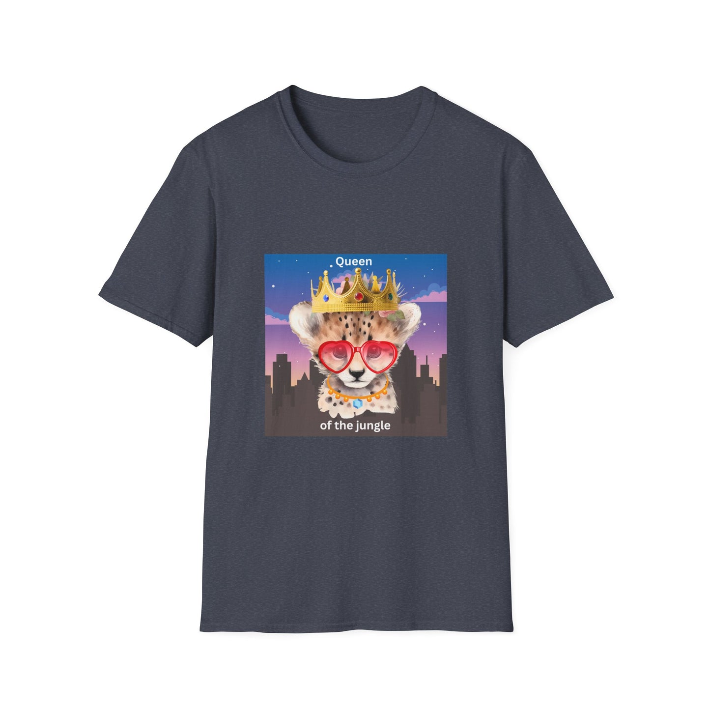 Queen of the Jungle T-Shirt, Cute Animal Tee, Gift for Her, Fun Graphic Shirt, Casual Wear, Birthday Present, Summer Fashion
