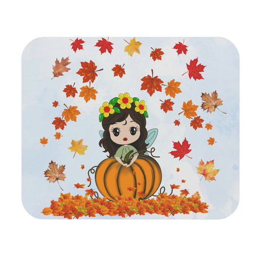 Autumn Fairy Mouse Pad, Fall Desk Decor, Cute Mouse Mat, Gifts for Her, Office Accessories, Seasonal Home Decor /'