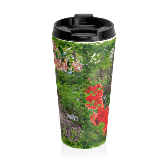 Nature-Inspired Travel Mug - Floral Coffee Cup, Eco-Friendly Mug, Perfect for Garden Lovers, Travel Companion, Gift for Nature Enthusiasts