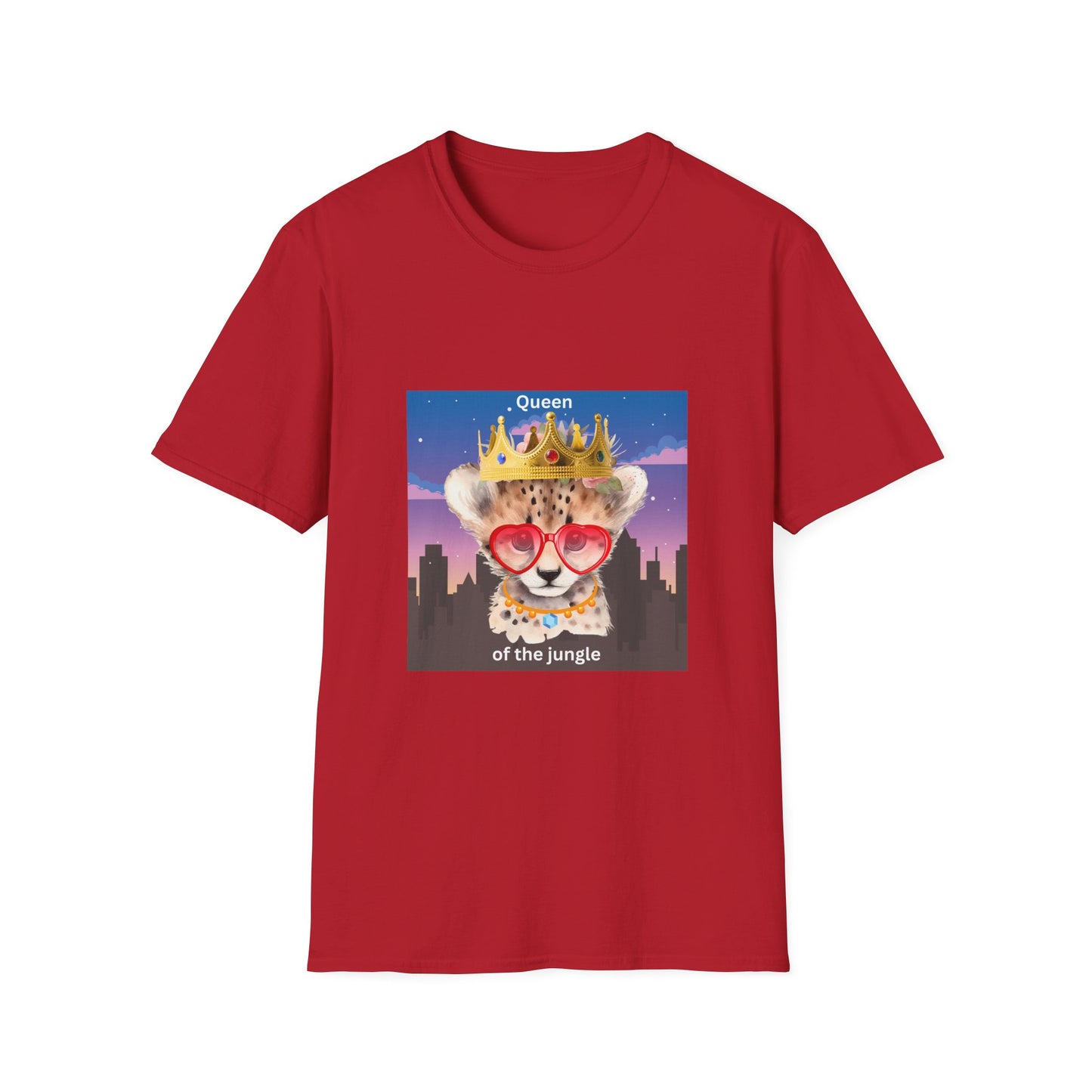 Queen of the Jungle T-Shirt, Cute Animal Tee, Gift for Her, Fun Graphic Shirt, Casual Wear, Birthday Present, Summer Fashion