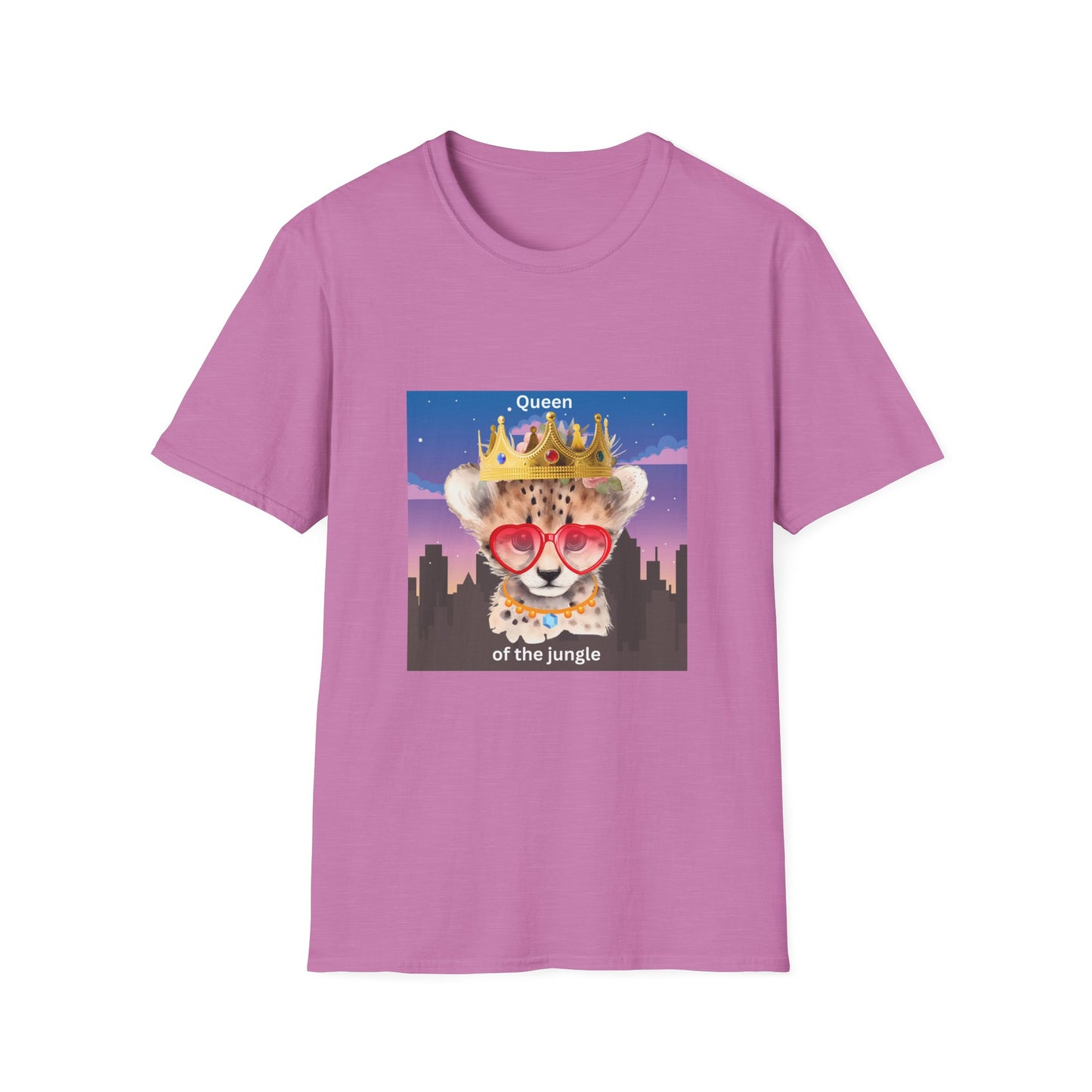 Queen of the Jungle T-Shirt, Cute Animal Tee, Gift for Her, Fun Graphic Shirt, Casual Wear, Birthday Present, Summer Fashion