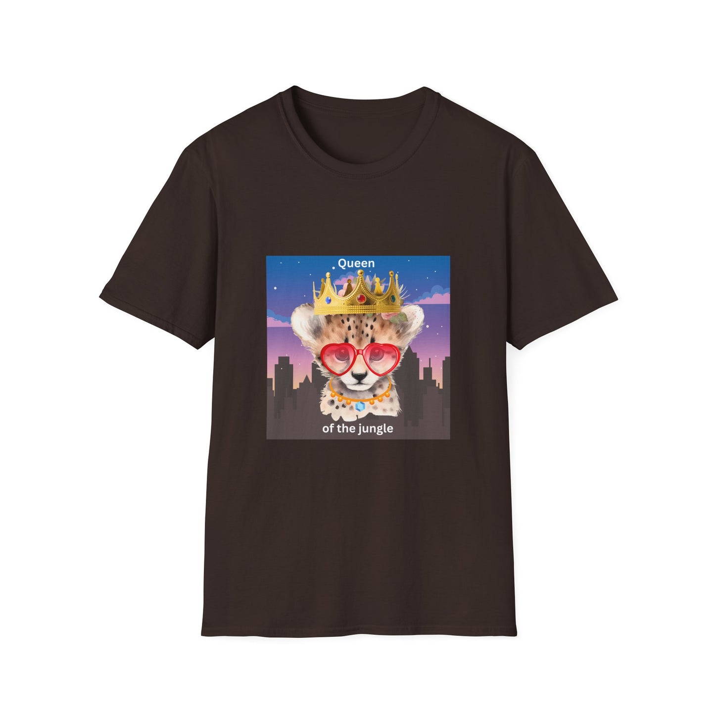 Queen of the Jungle T-Shirt, Cute Animal Tee, Gift for Her, Fun Graphic Shirt, Casual Wear, Birthday Present, Summer Fashion
