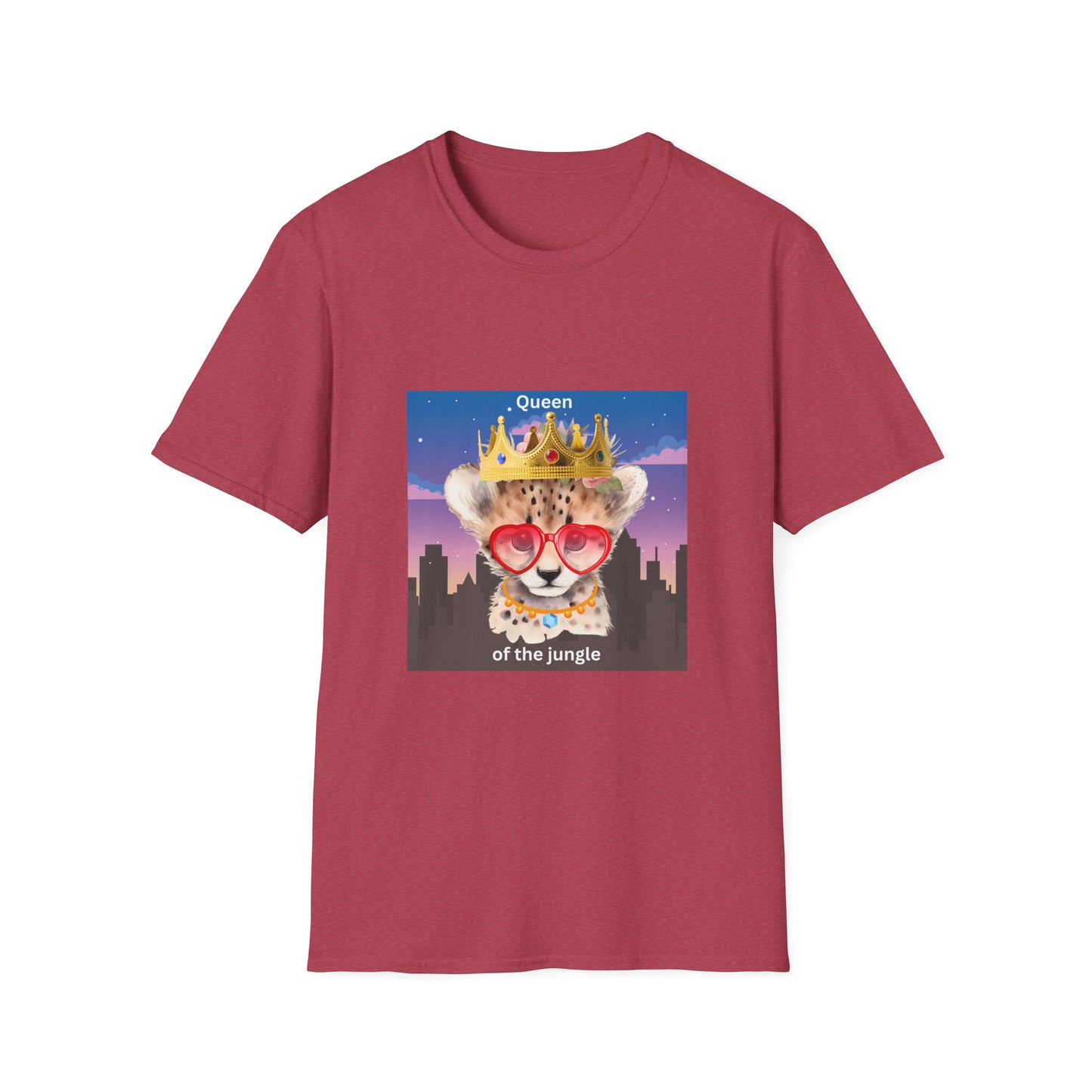 Queen of the Jungle T-Shirt, Cute Animal Tee, Gift for Her, Fun Graphic Shirt, Casual Wear, Birthday Present, Summer Fashion