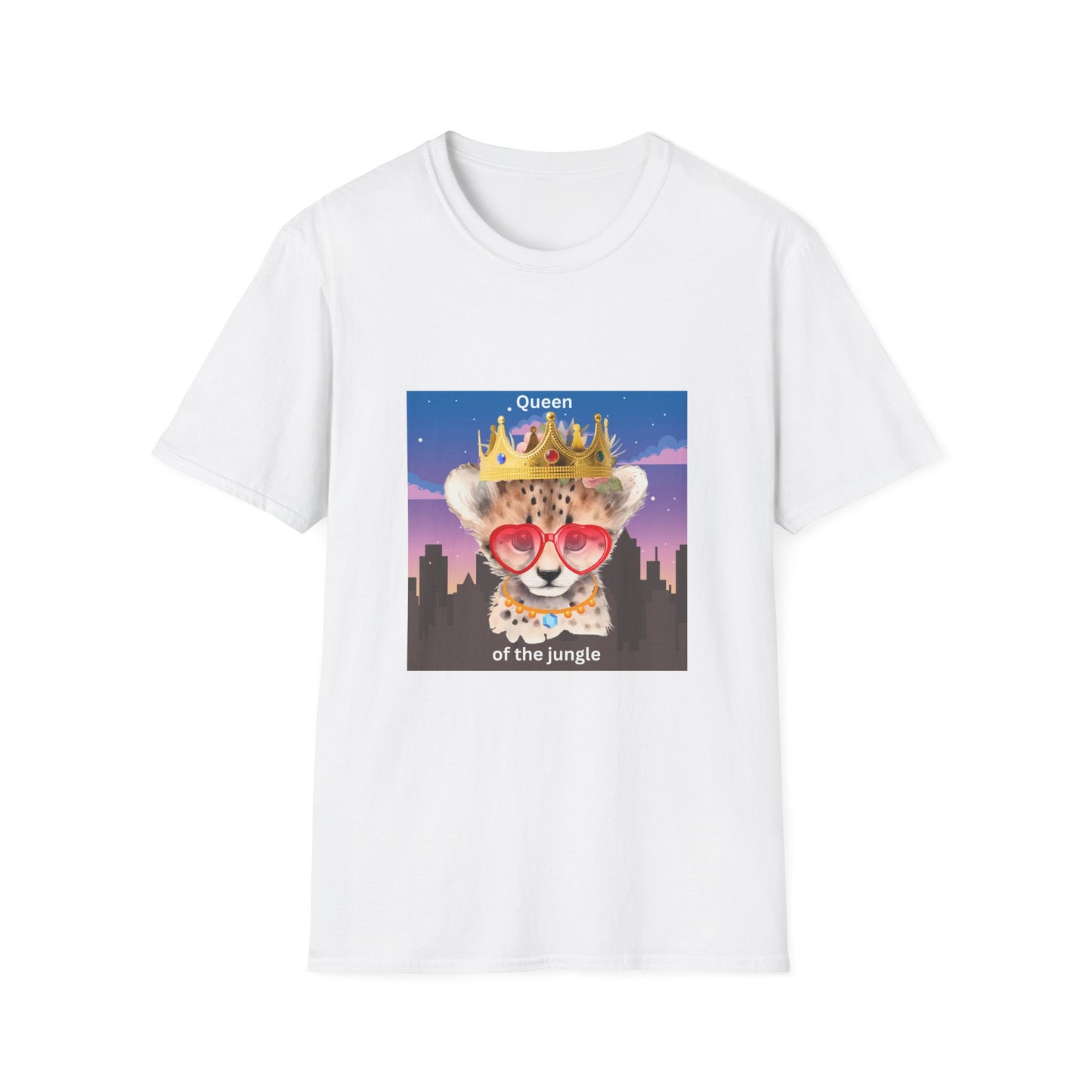 Queen of the Jungle T-Shirt, Cute Animal Tee, Gift for Her, Fun Graphic Shirt, Casual Wear, Birthday Present, Summer Fashion