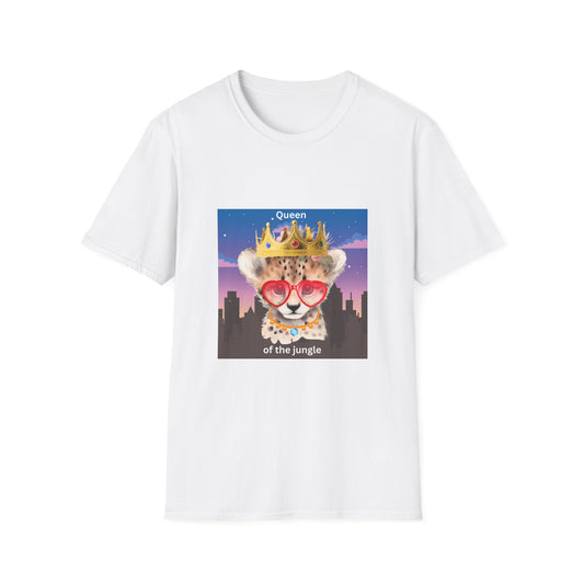 Queen of the Jungle T-Shirt, Cute Animal Tee, Gift for Her, Fun Graphic Shirt, Casual Wear, Birthday Present, Summer Fashion