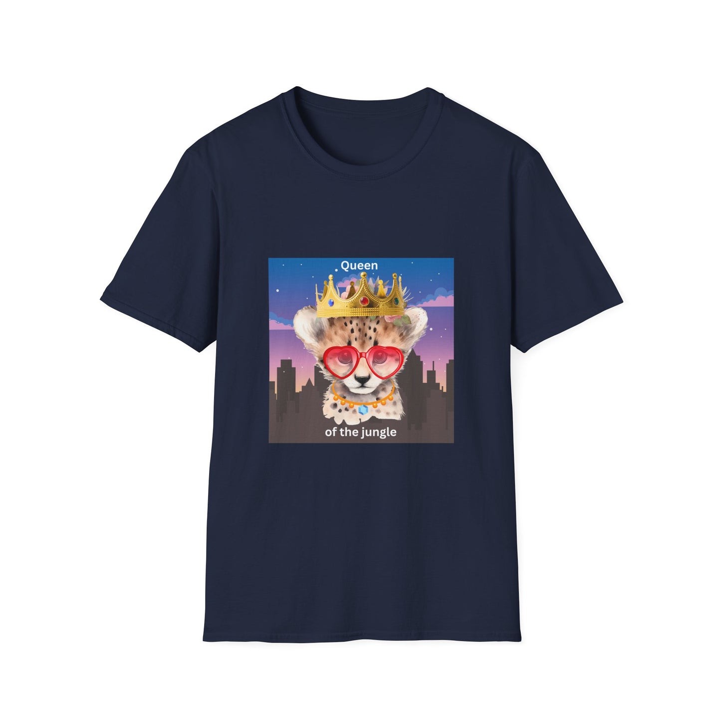 Queen of the Jungle T-Shirt, Cute Animal Tee, Gift for Her, Fun Graphic Shirt, Casual Wear, Birthday Present, Summer Fashion