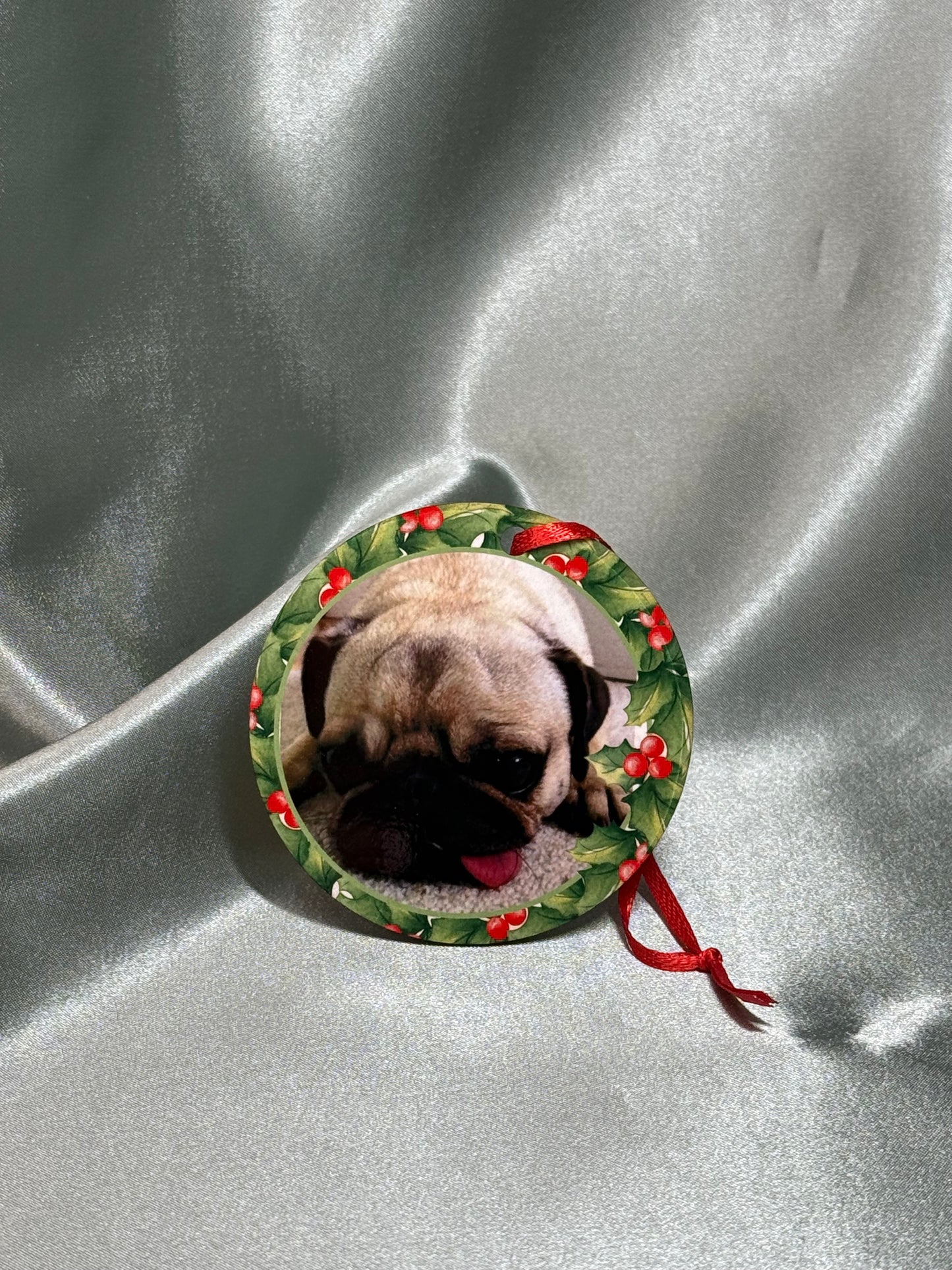 2 Piece Customizable Pet Ornaments with Your Special Message