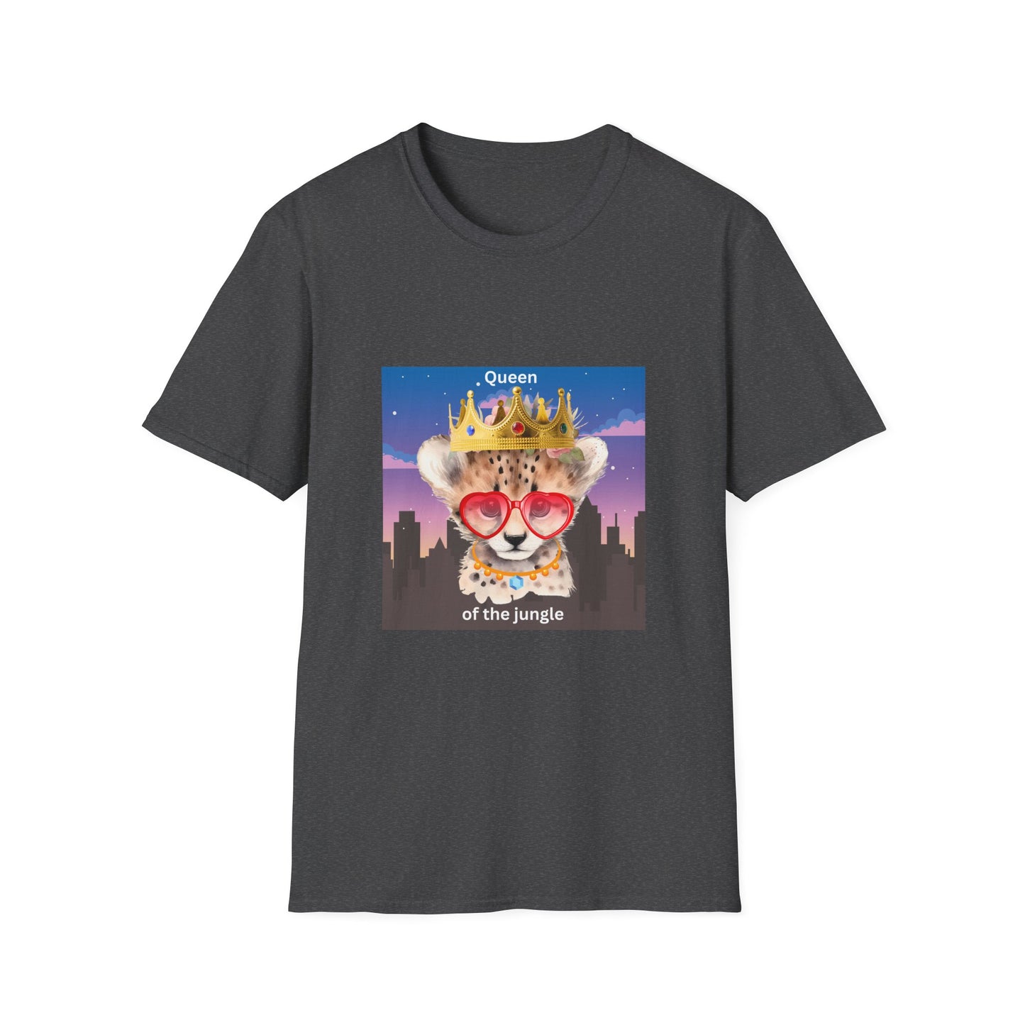 Queen of the Jungle T-Shirt, Cute Animal Tee, Gift for Her, Fun Graphic Shirt, Casual Wear, Birthday Present, Summer Fashion